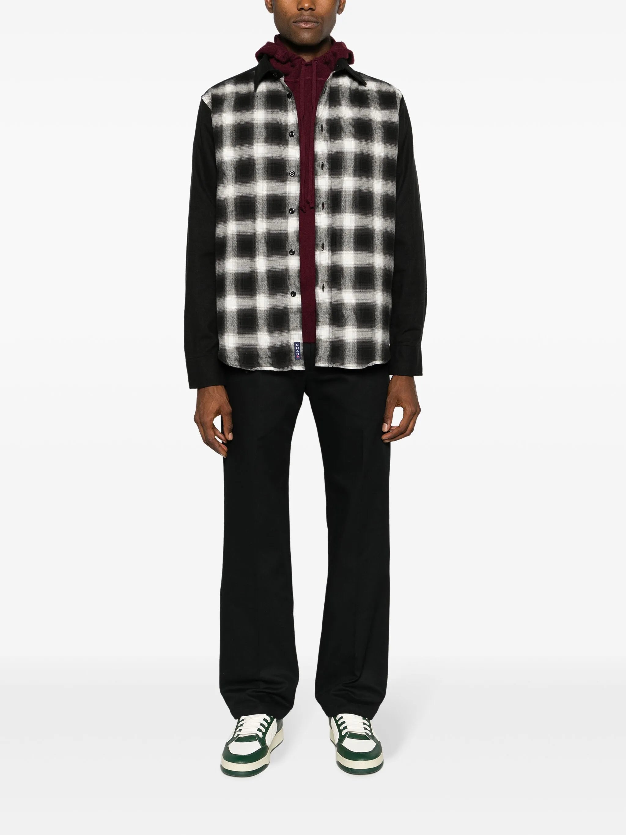 Cavalry straight-leg cotton trousers