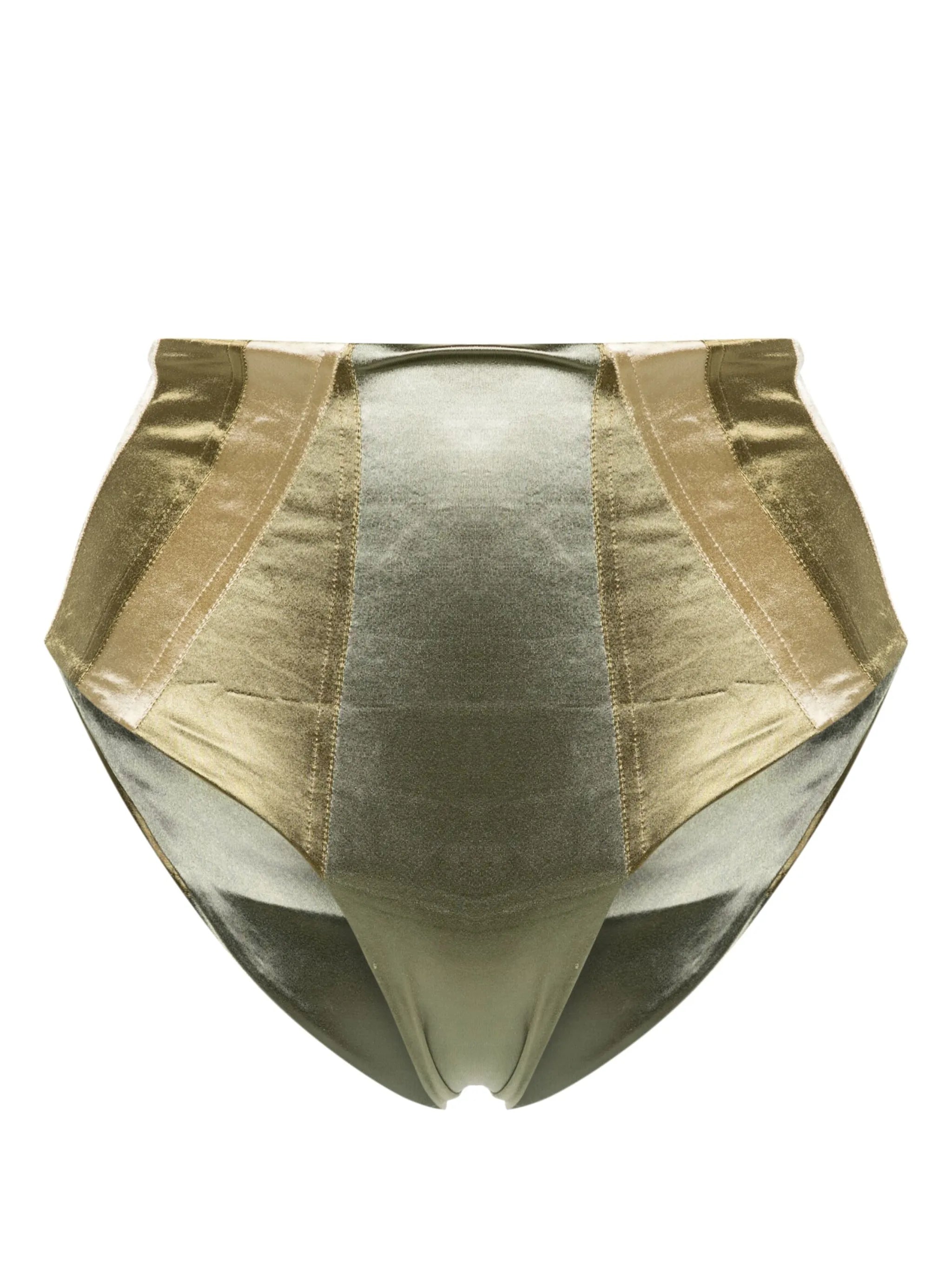 Course high-waist bikini bottoms