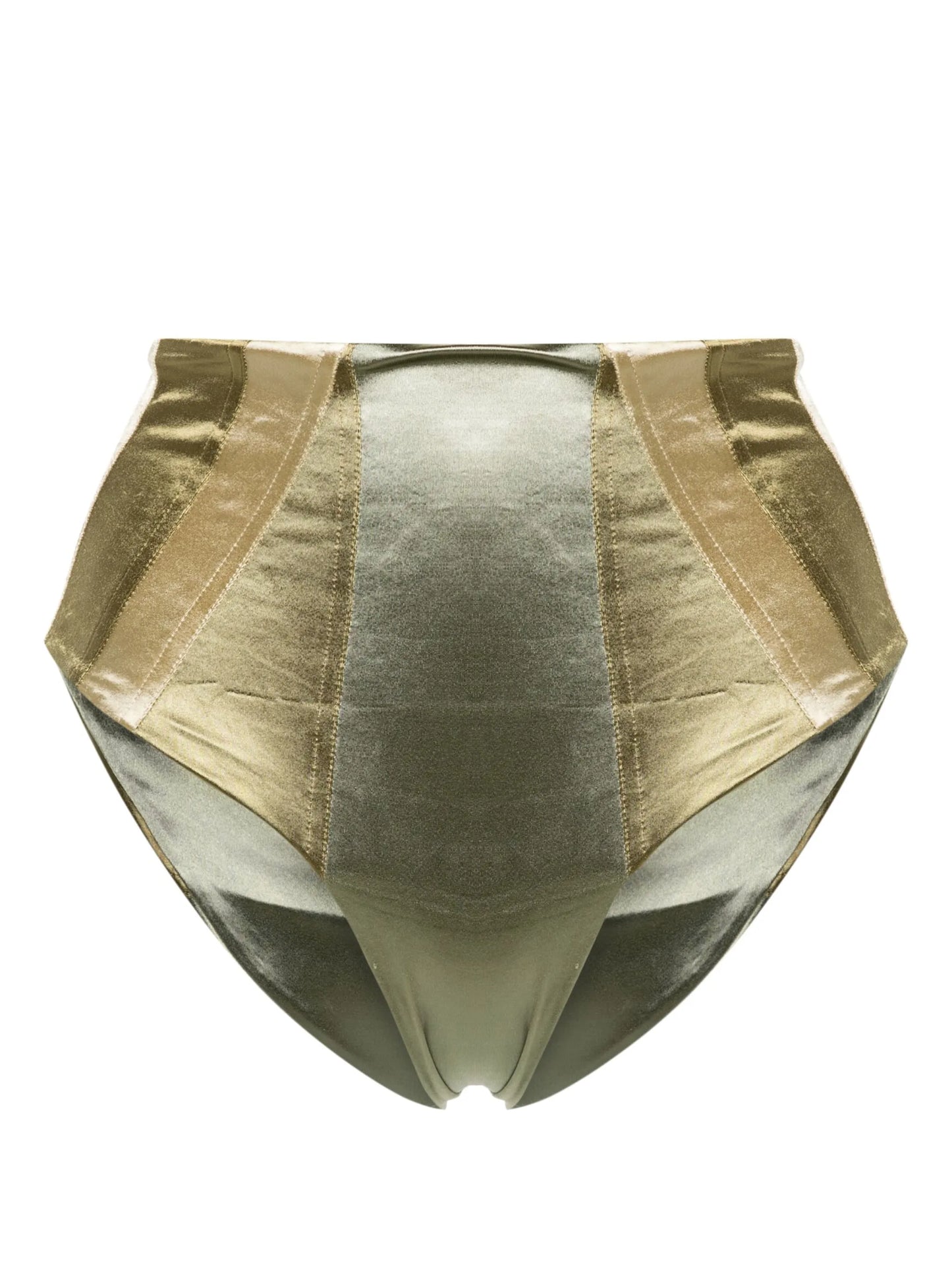 Course high-waist bikini bottoms