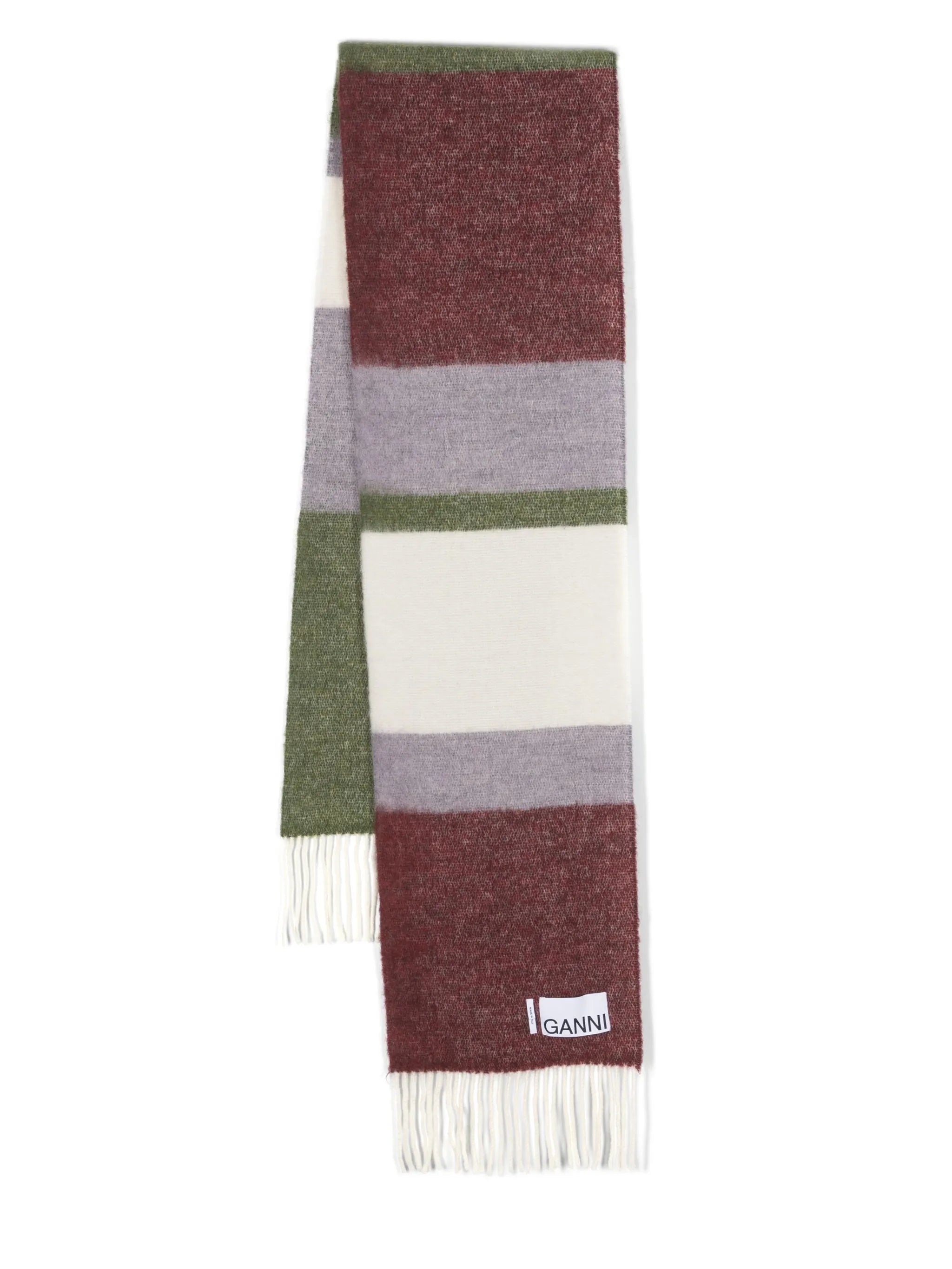 fringed striped scarf