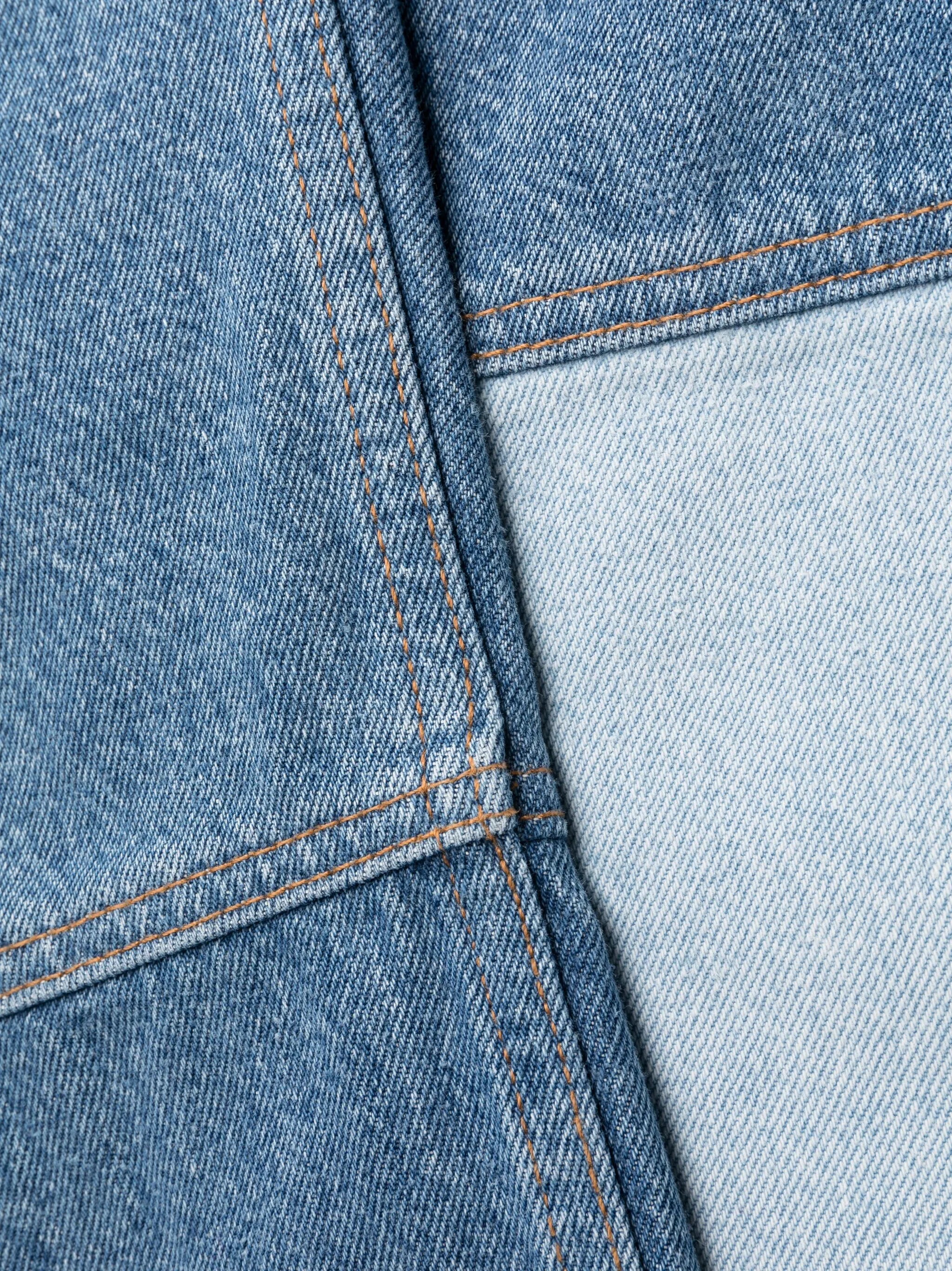 logo-patch organic cotton jeans