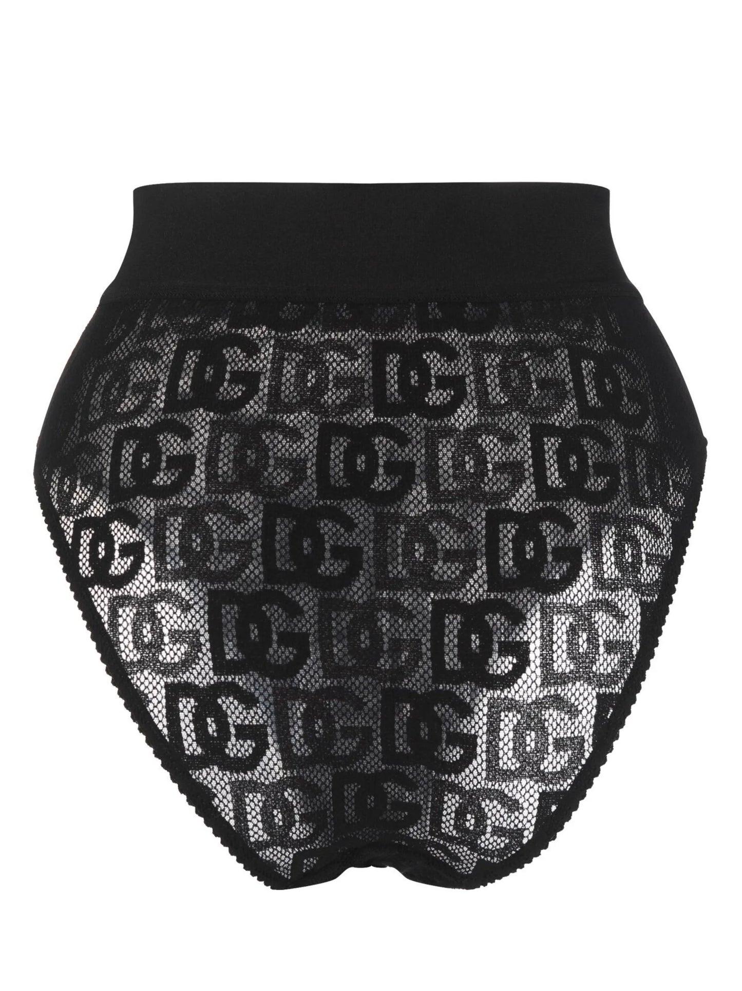 logo-jacquard high waist briefs