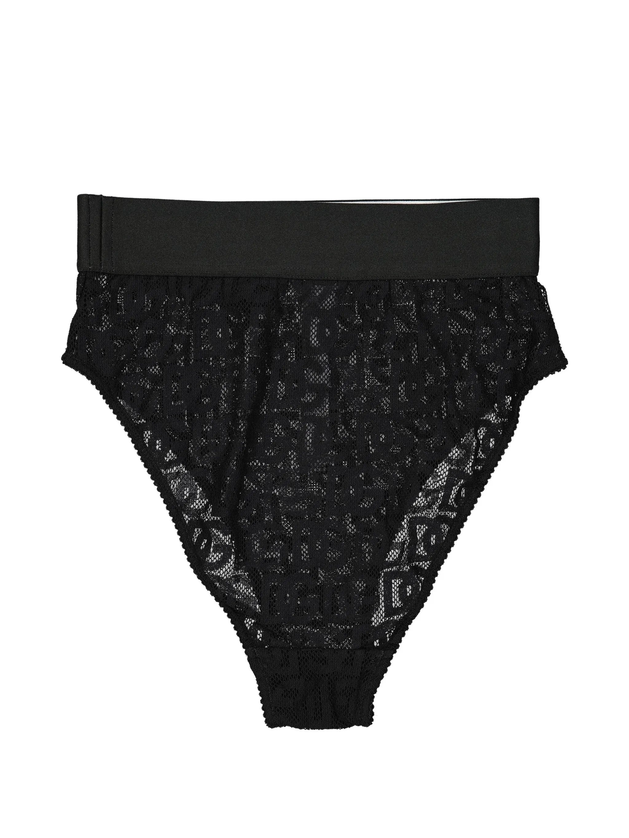 logo-jacquard high-waist briefs
