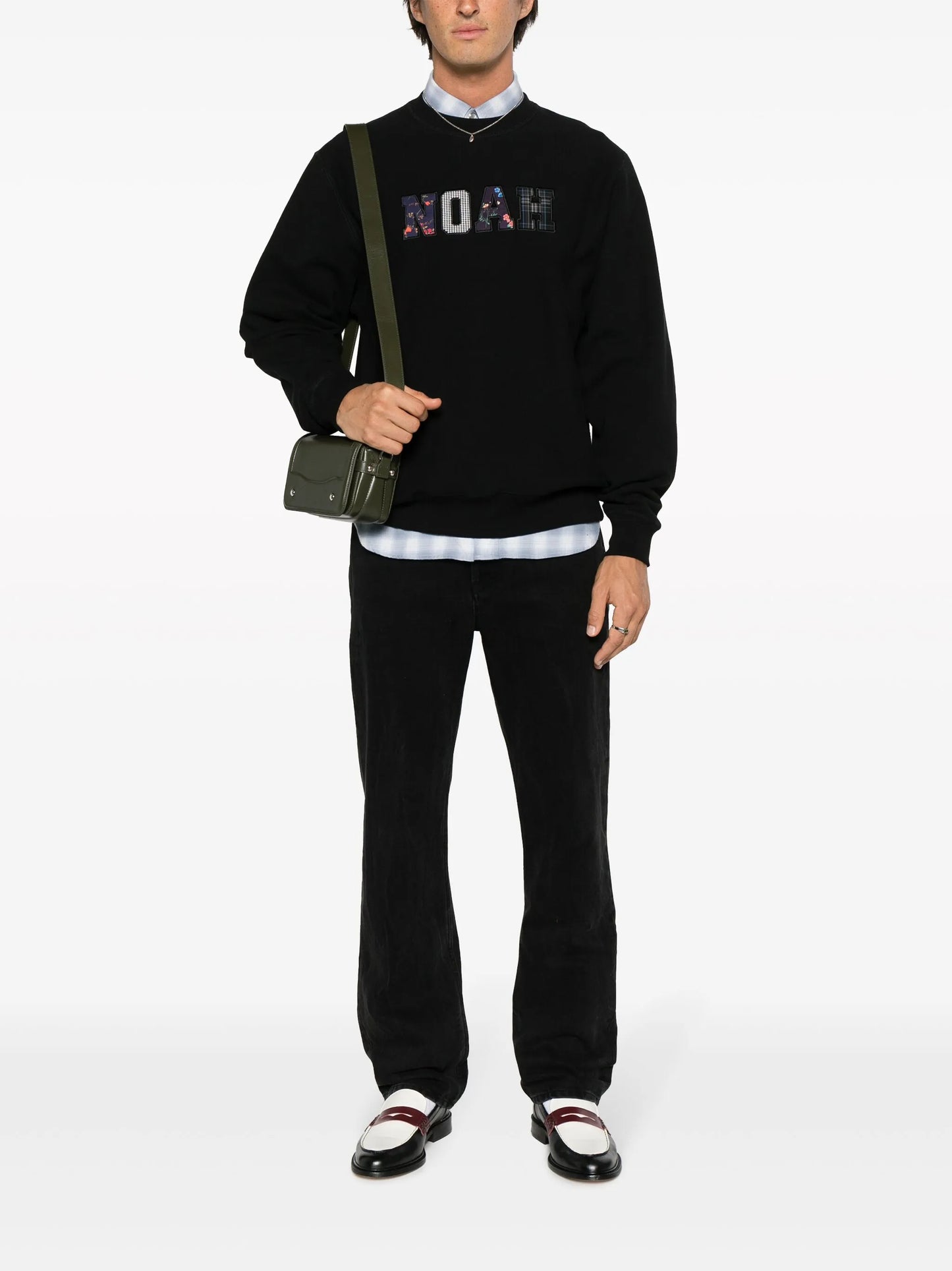 logo-applique cotton sweatshirt