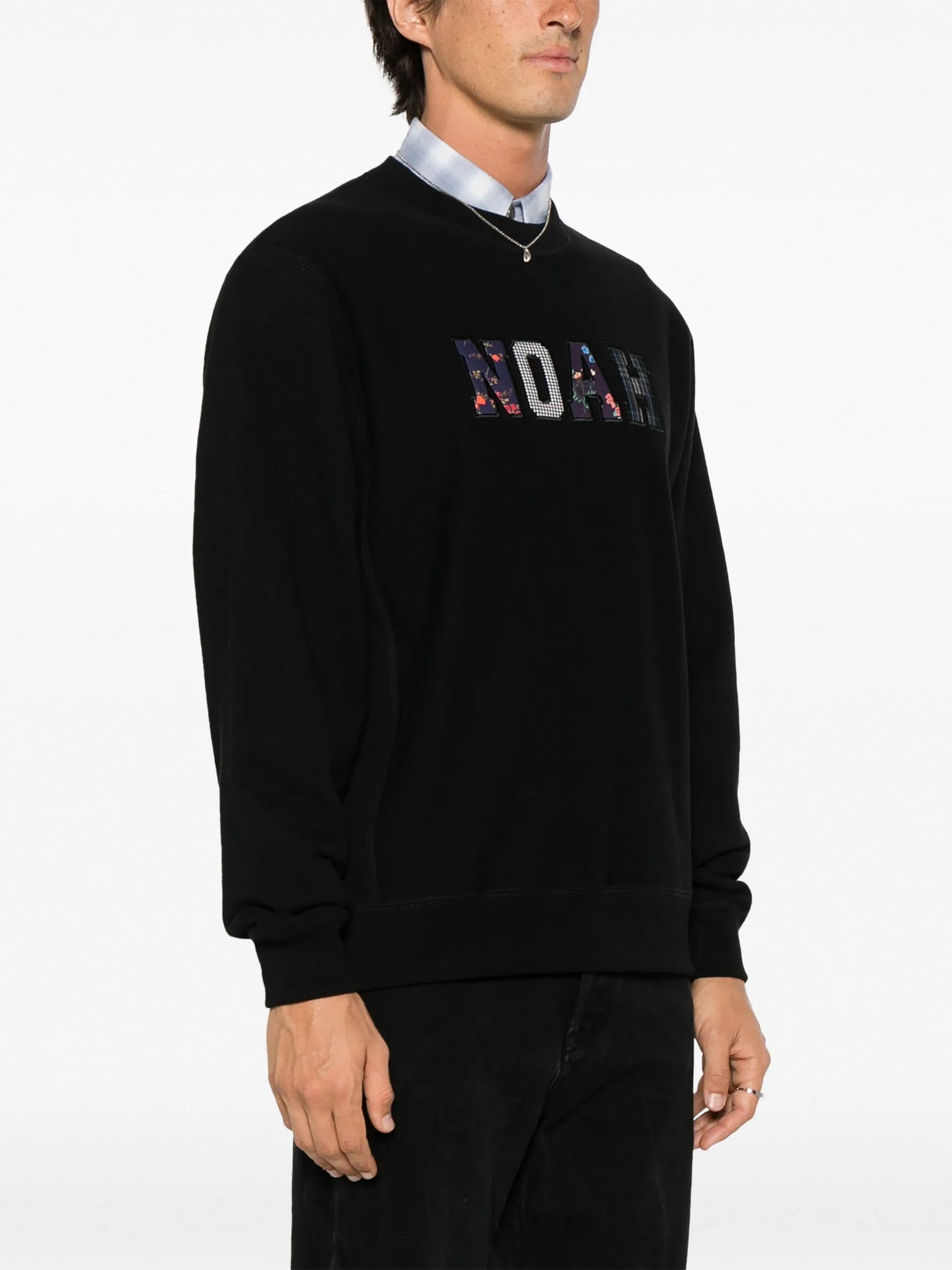 logo-applique cotton sweatshirt