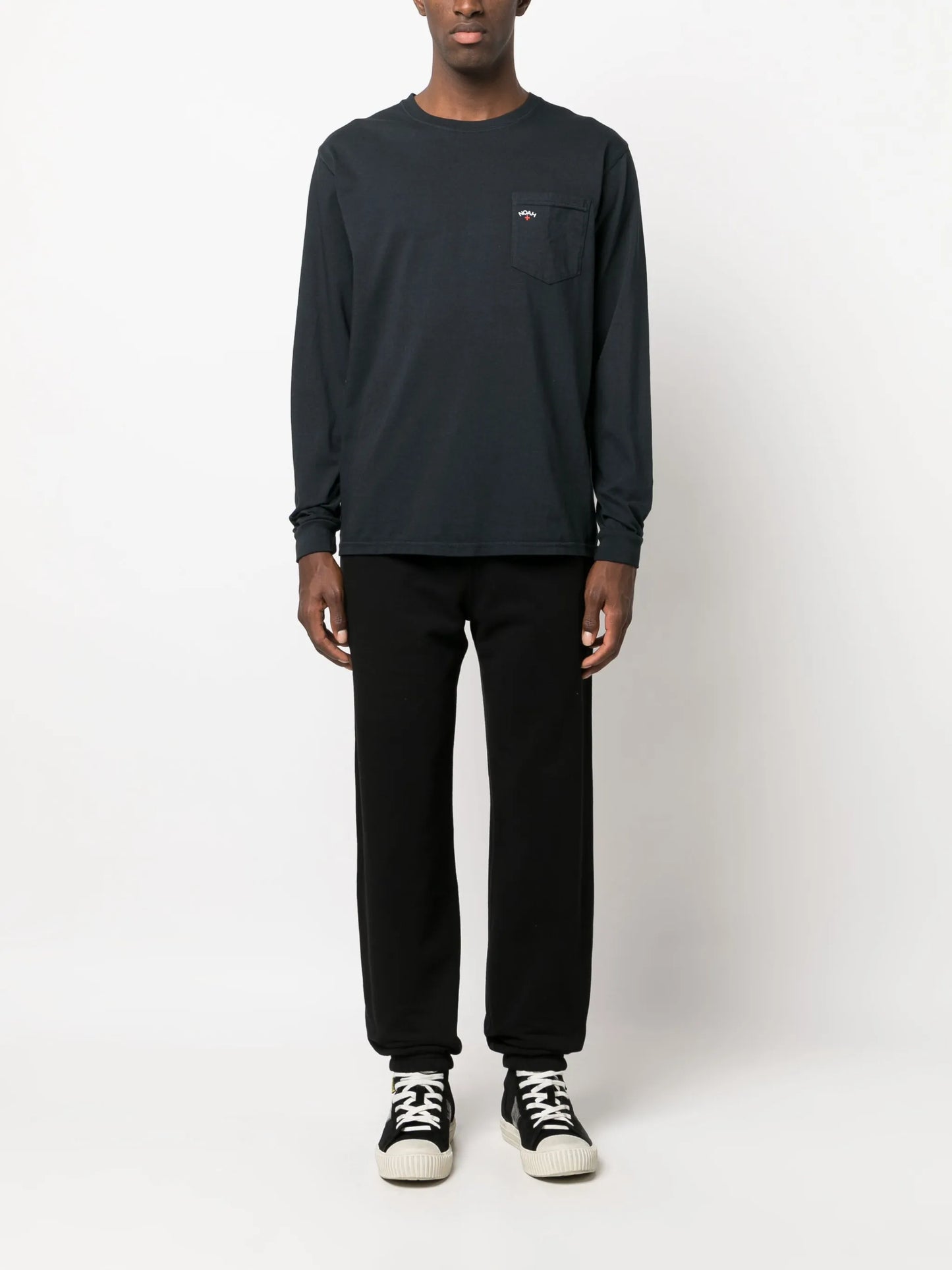 logo-print long-sleeved T-shirt