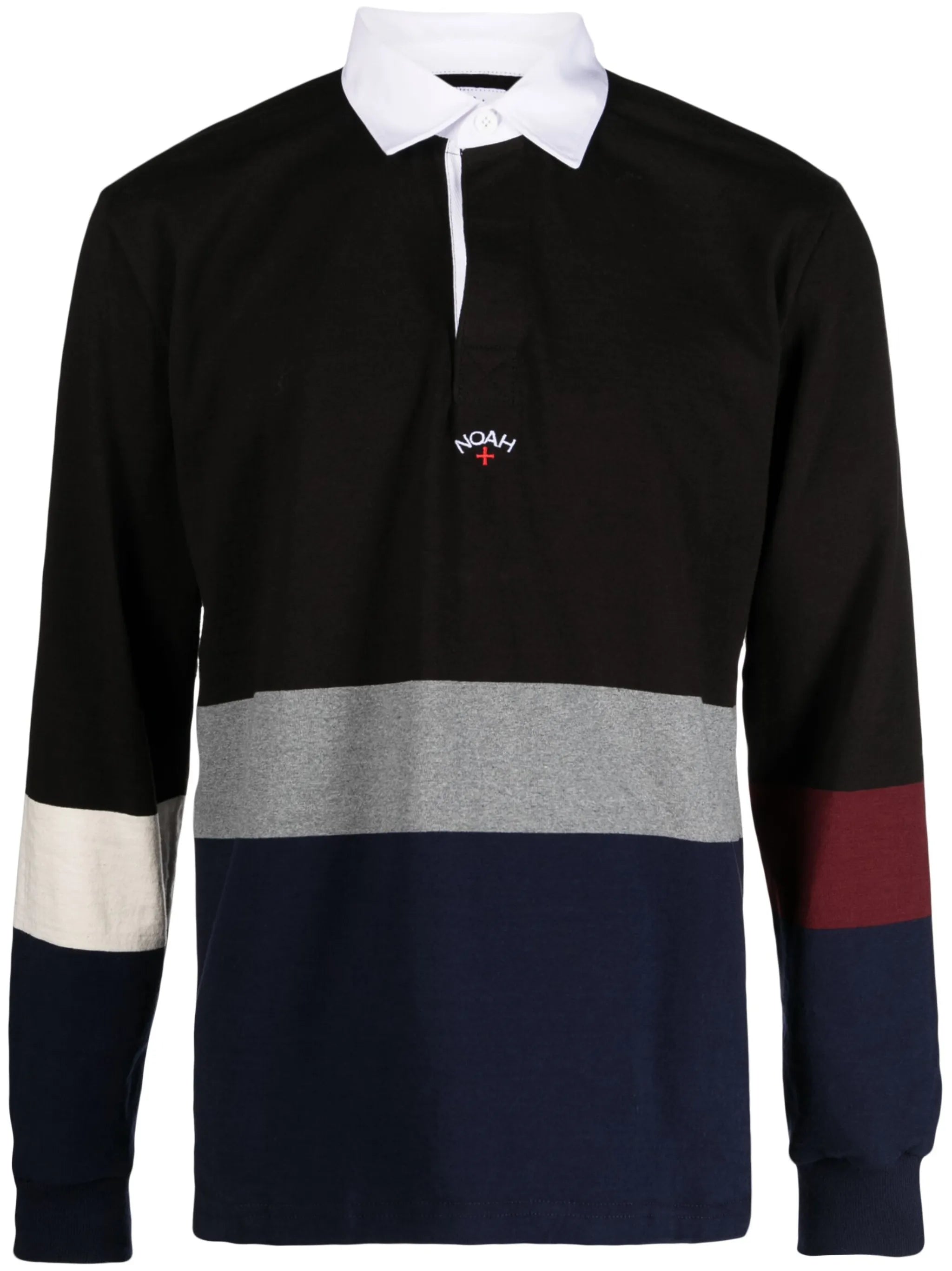 logo-embroidered long-sleeved polo shirt
