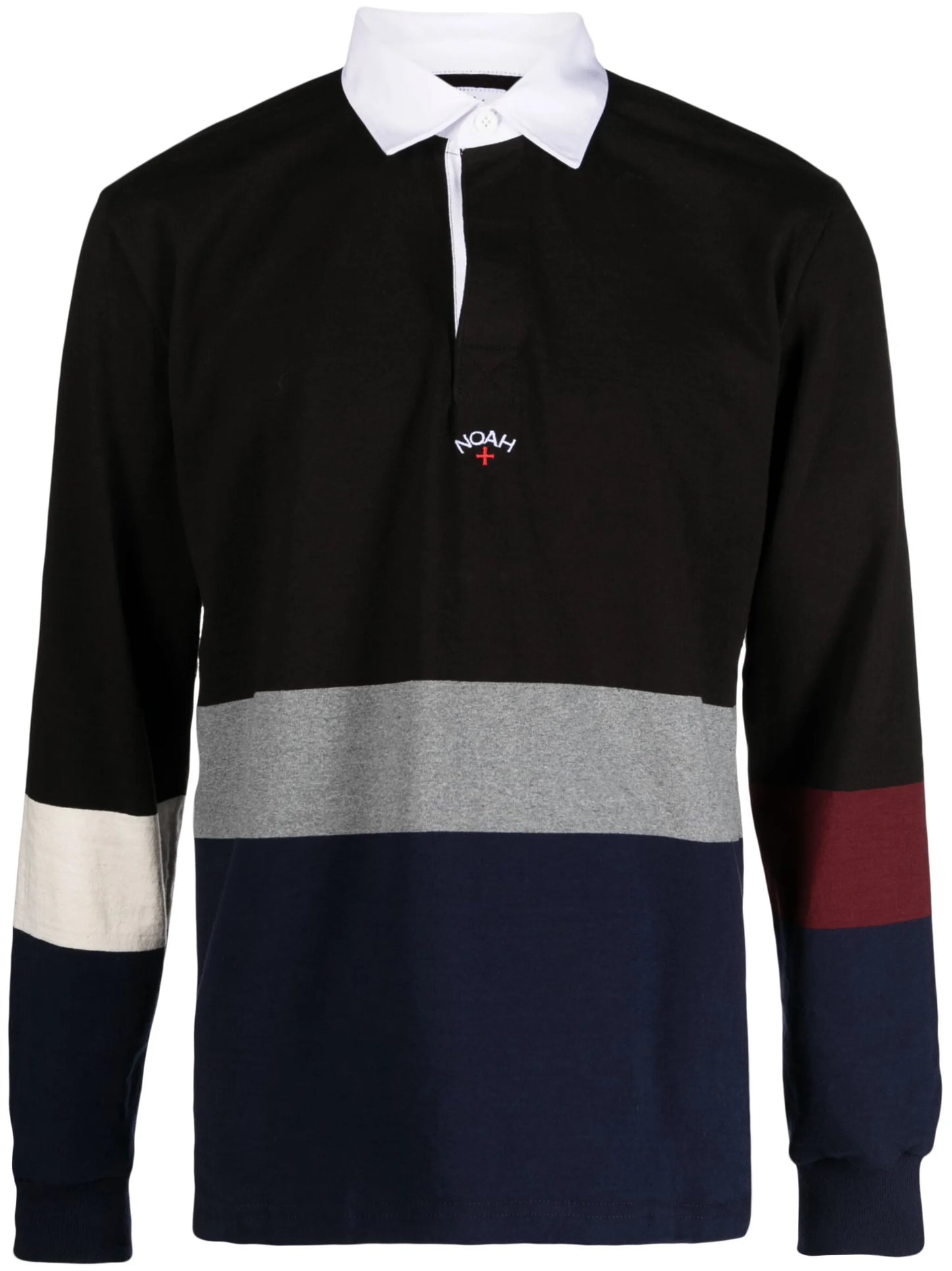 logo-embroidered long-sleeved polo shirt