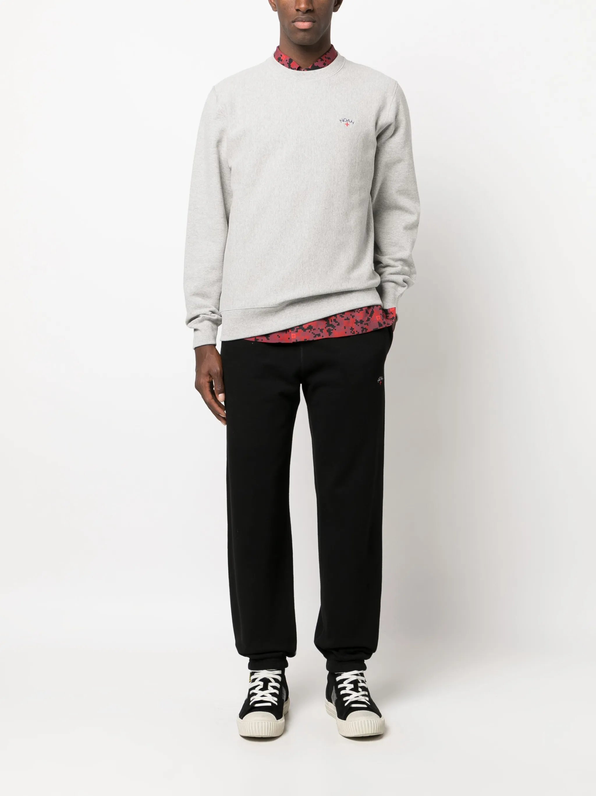 logo-embroidered jersey sweatshirt
