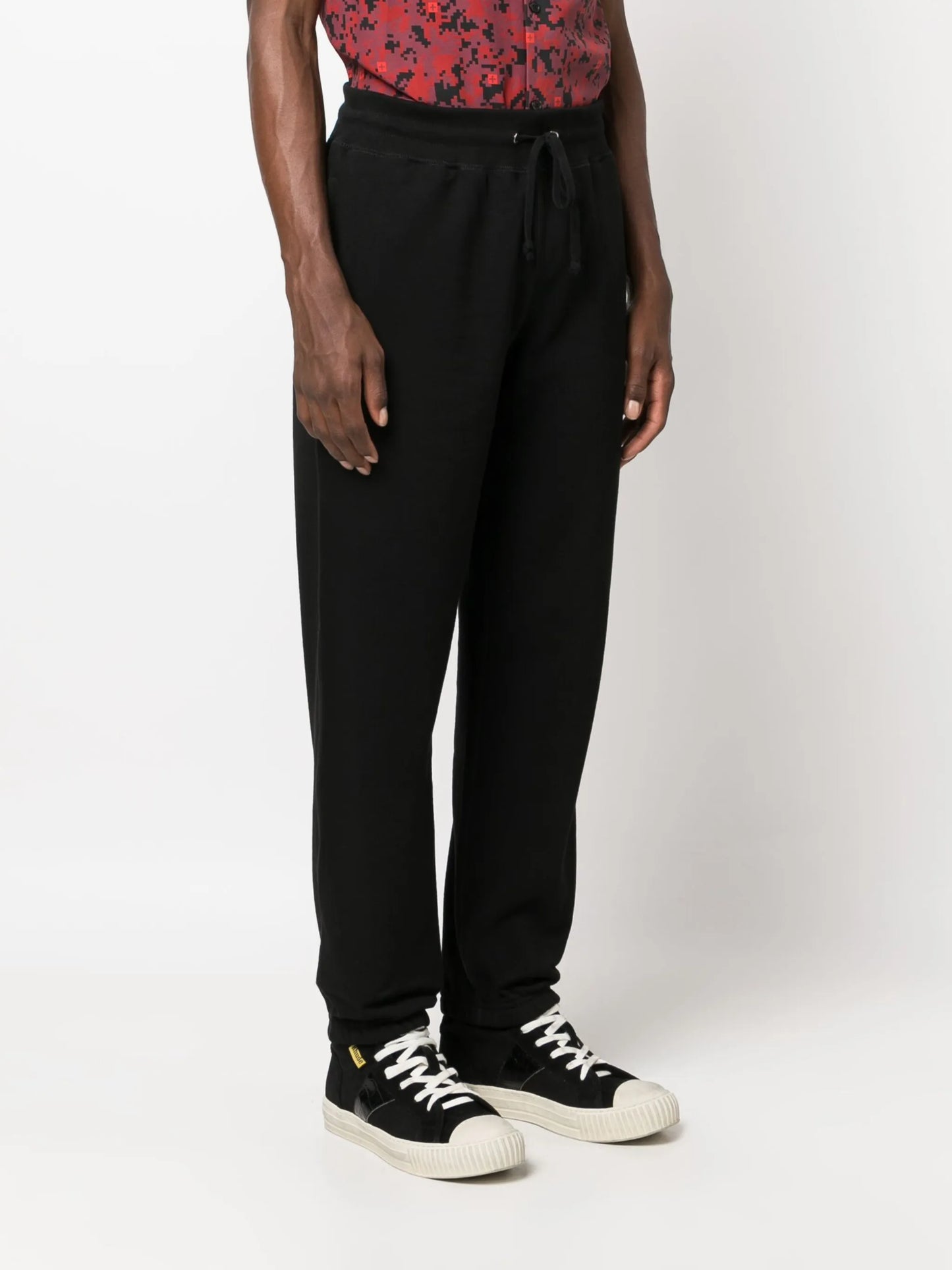 logo-embroidered cotton track pants