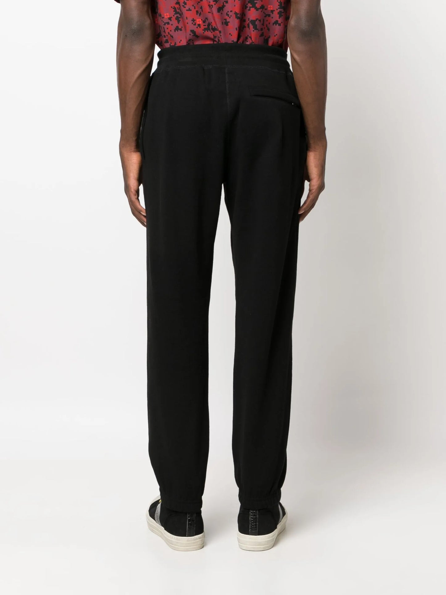 logo-embroidered cotton track pants