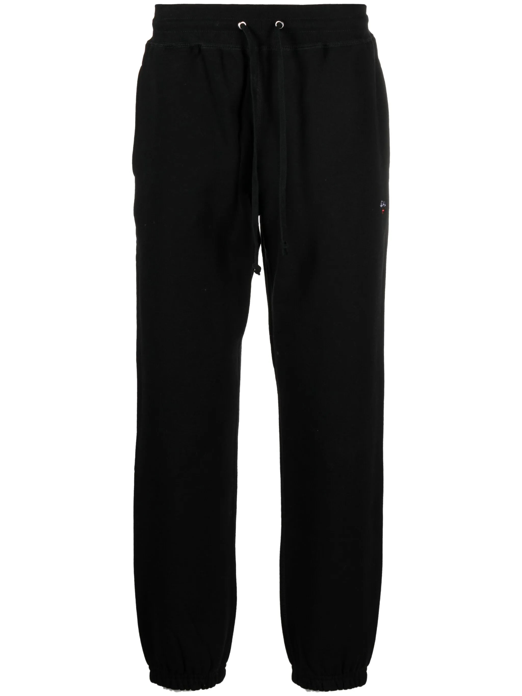 logo-embroidered cotton track pants