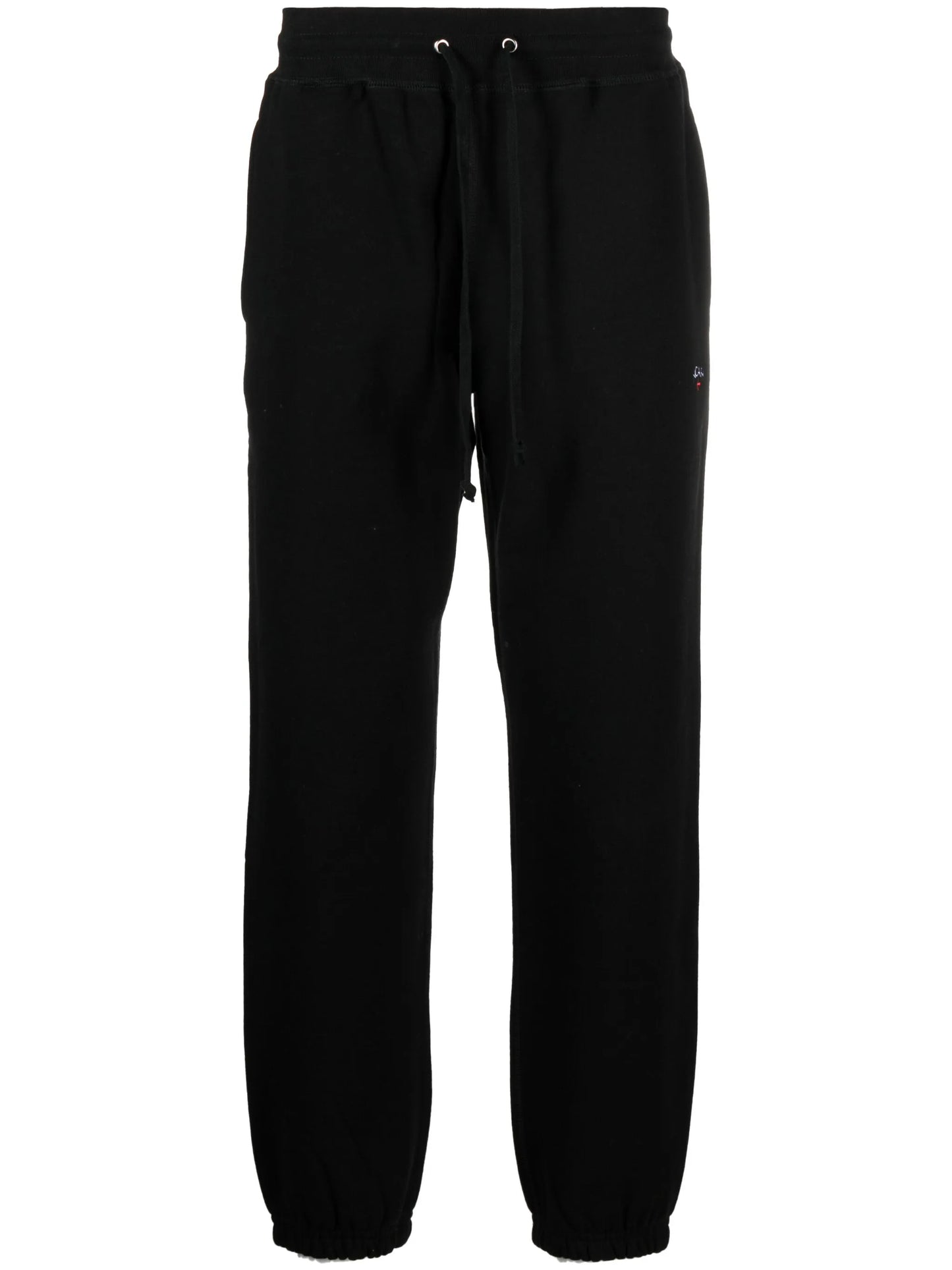 logo-embroidered cotton track pants