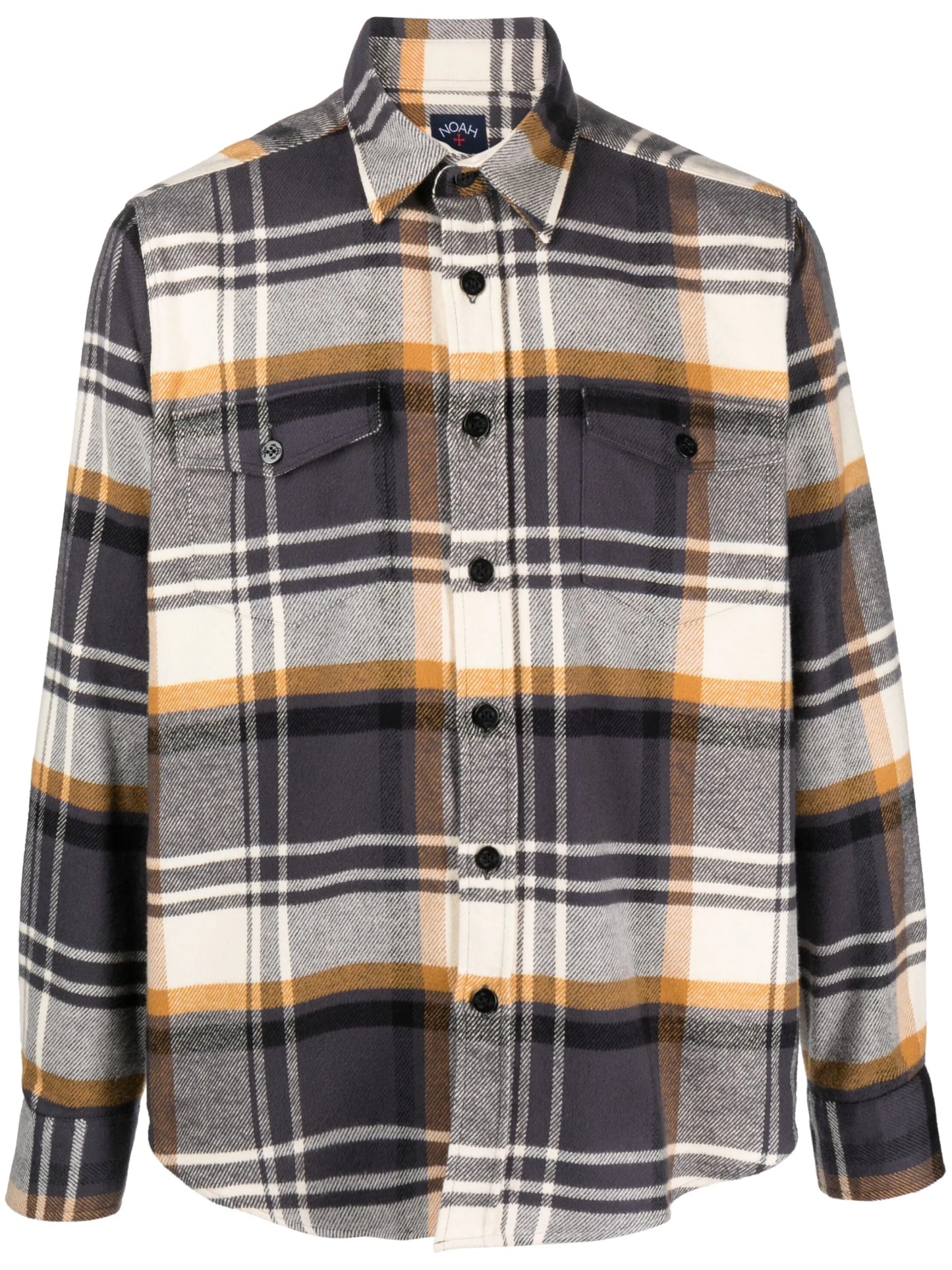 plaid-check pattern flannel shirt
