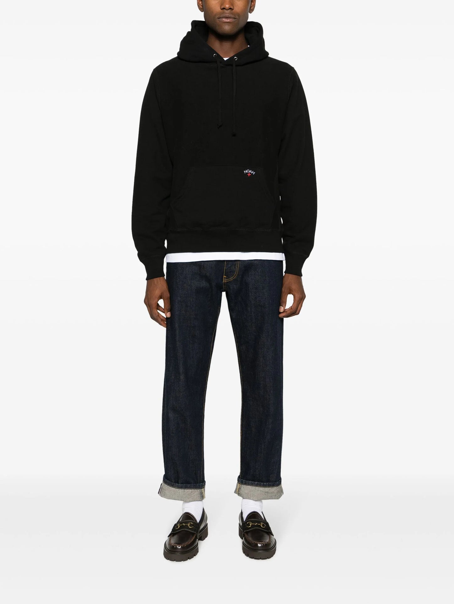Classic logo-embroidered cotton hoodie