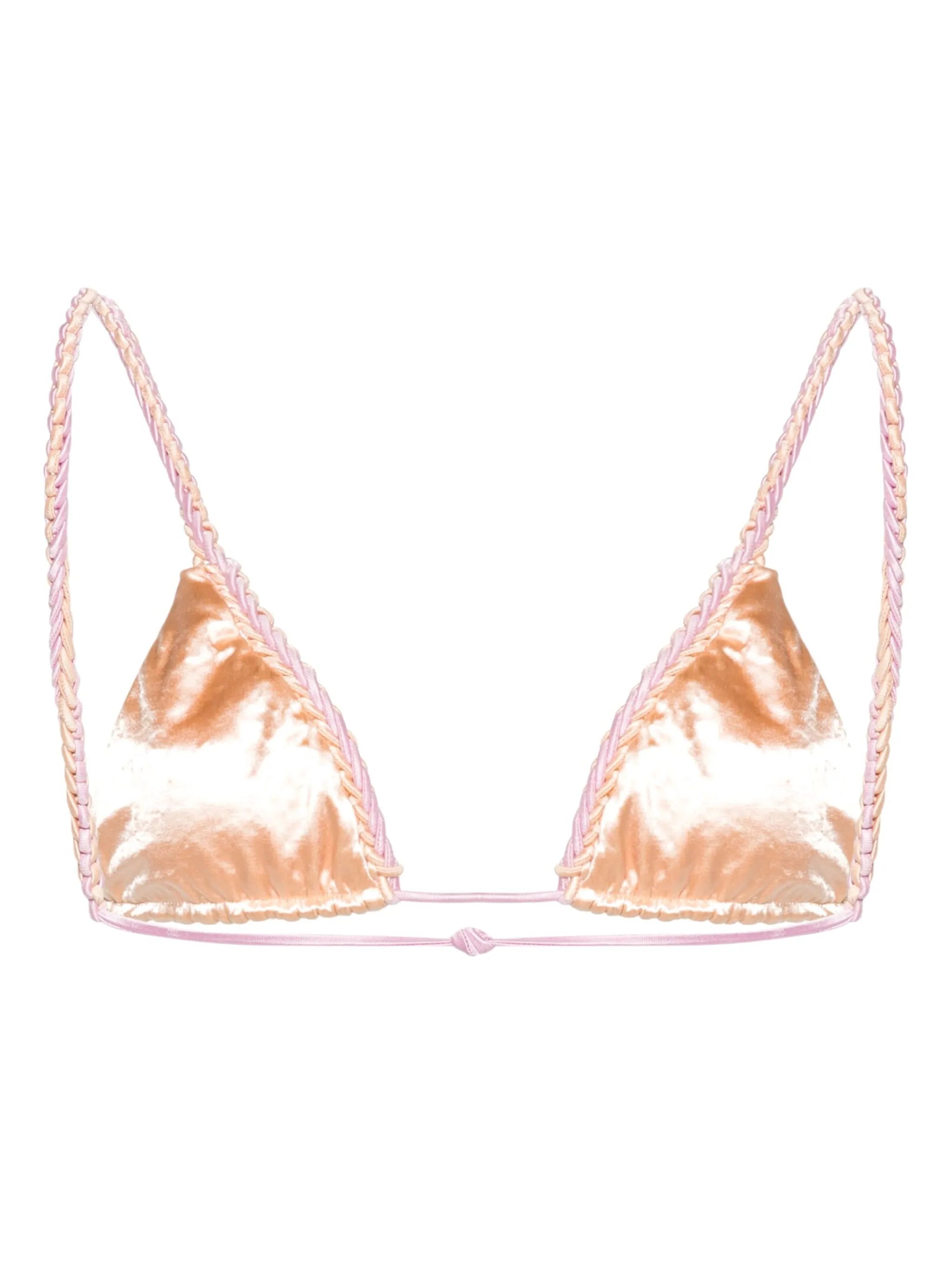 Exclusive triangle-cup bikini top