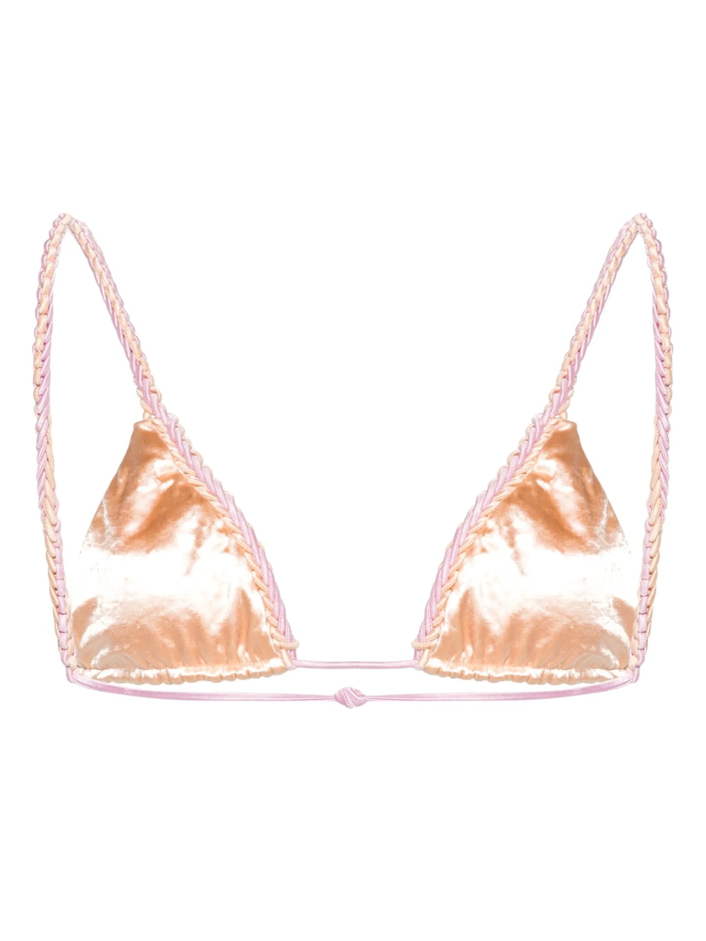 Exclusive triangle-cup bikini top