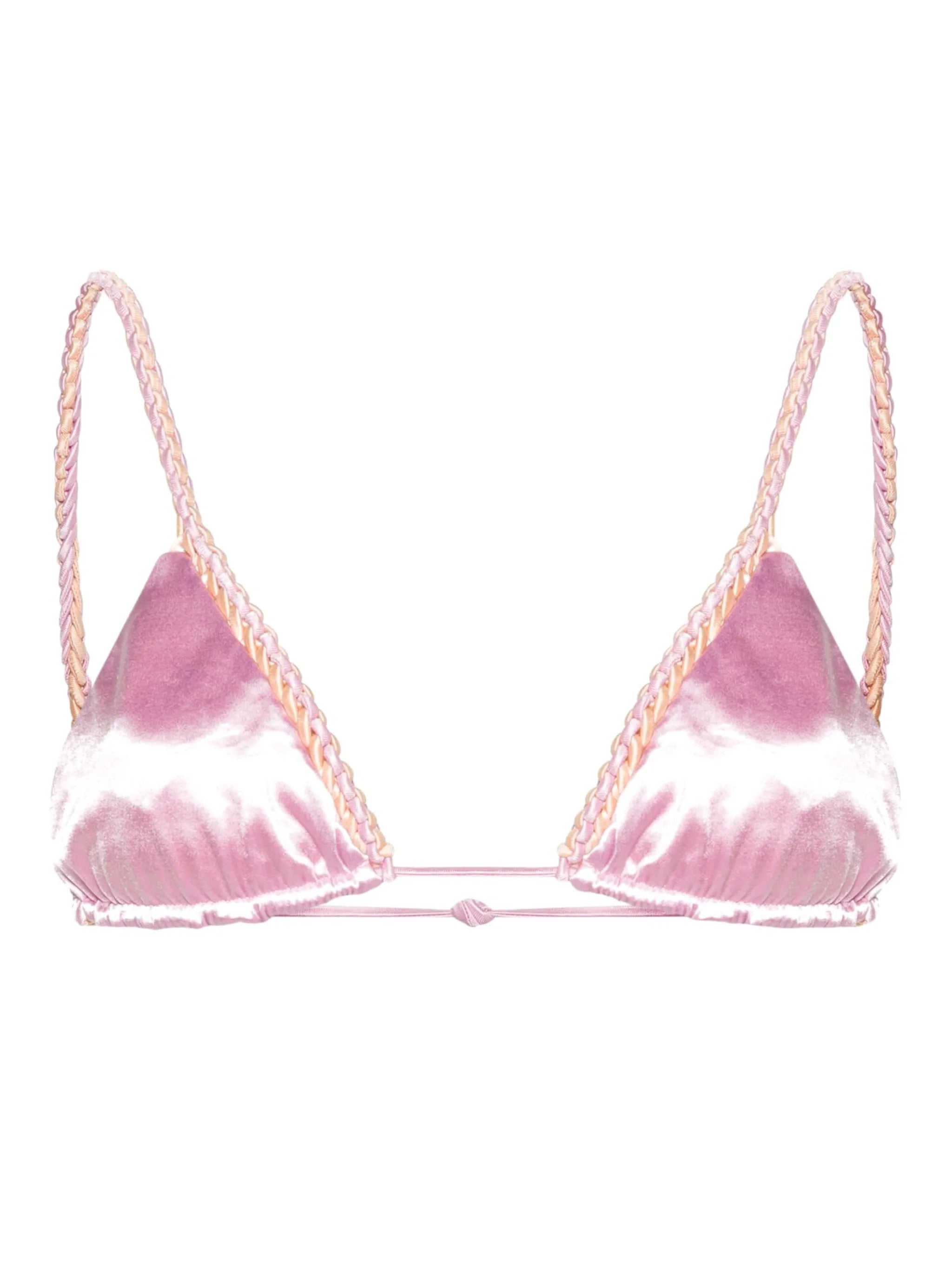 Exclusive triangle-cup bikini top