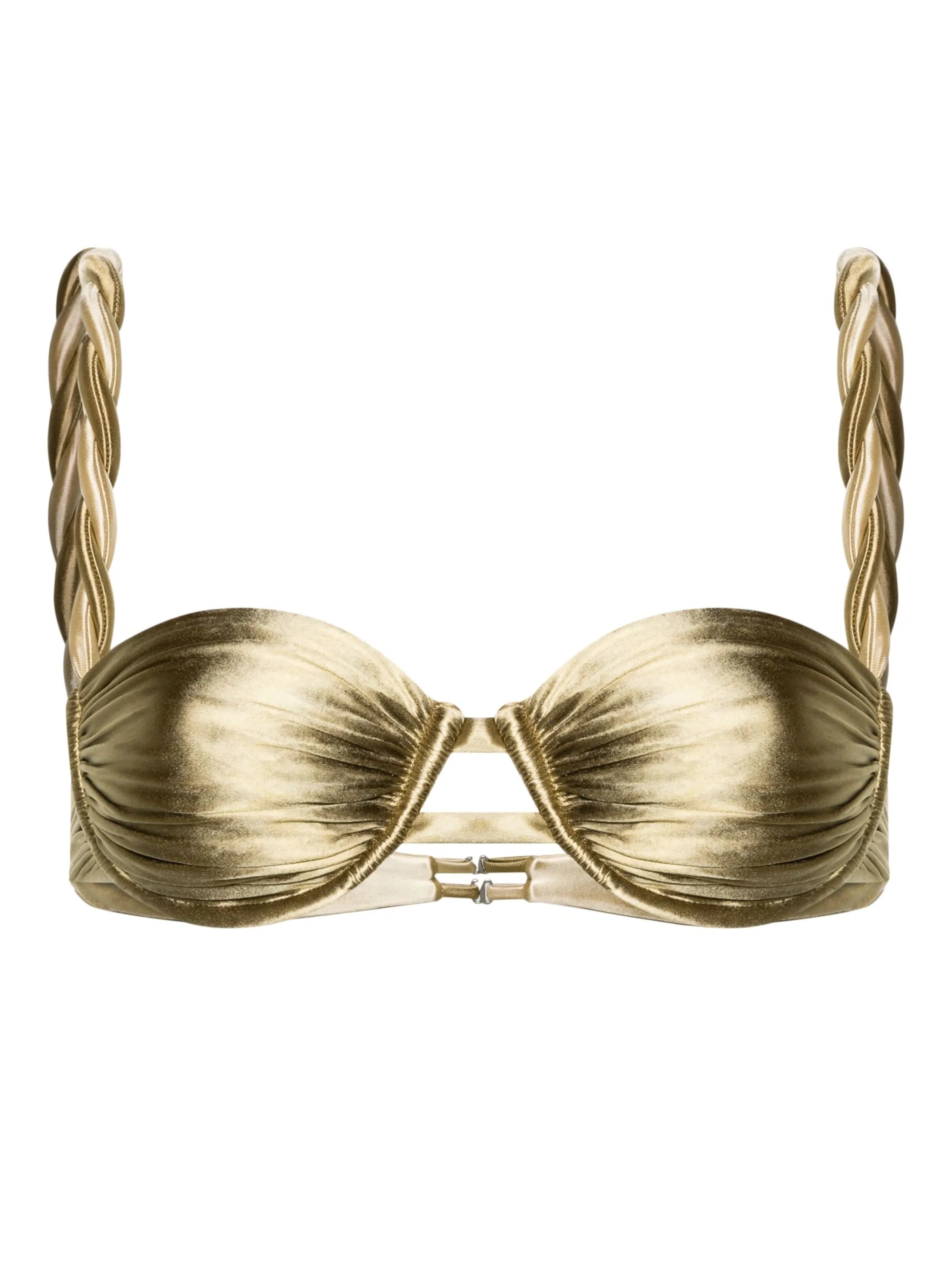 twisted-straps reversible bikini top
