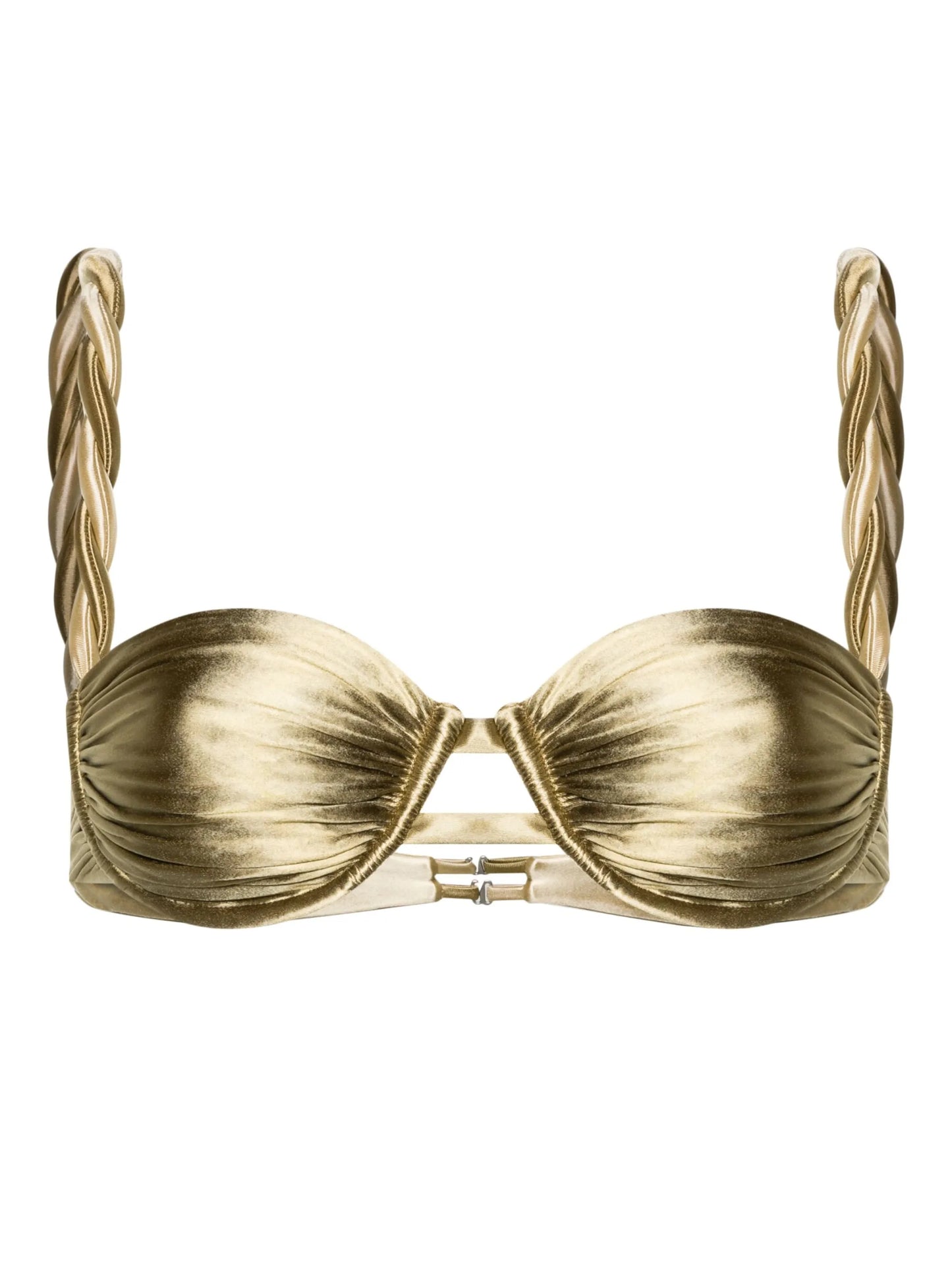 twisted-straps reversible bikini top