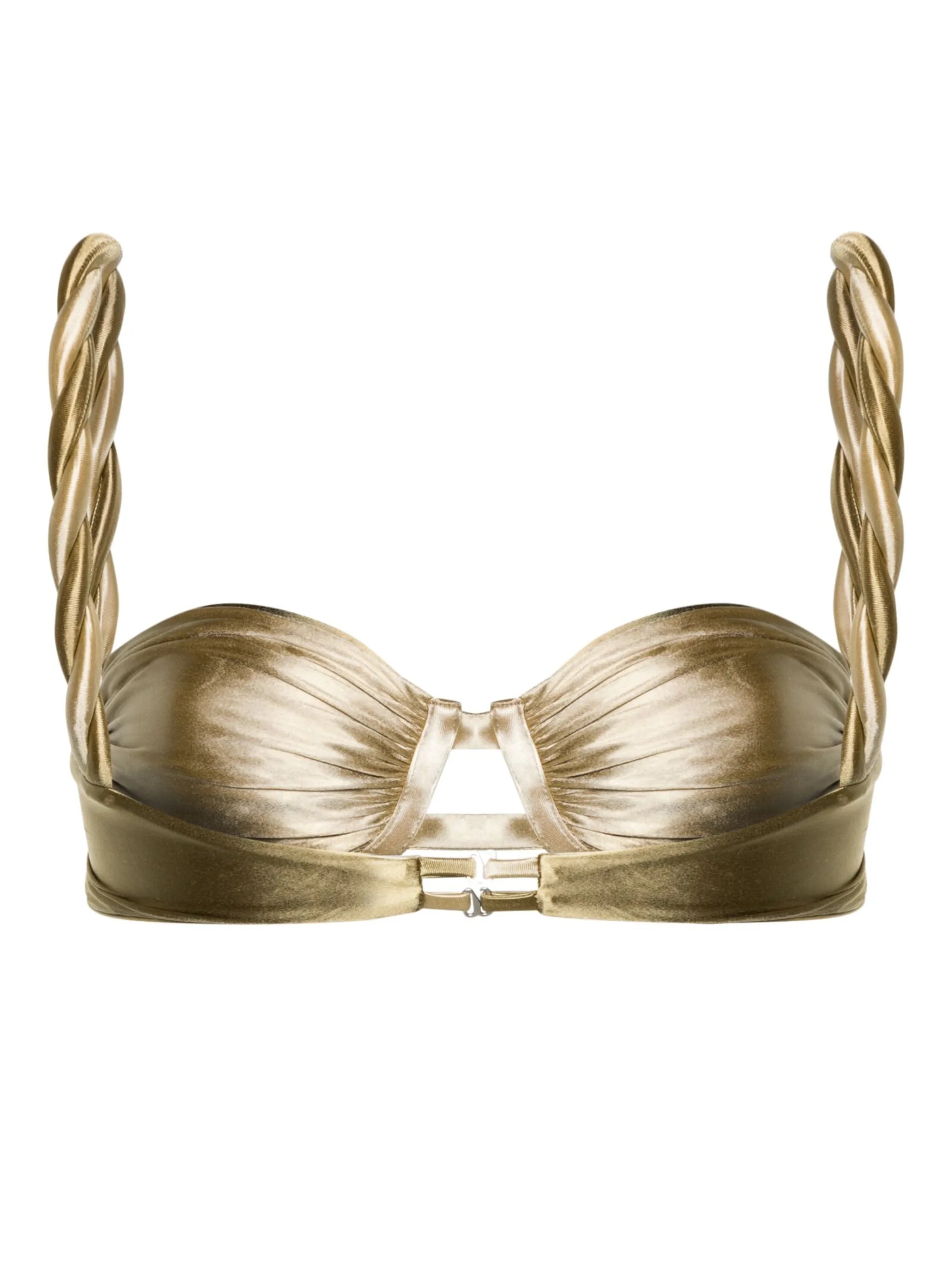 twisted-straps reversible bikini top