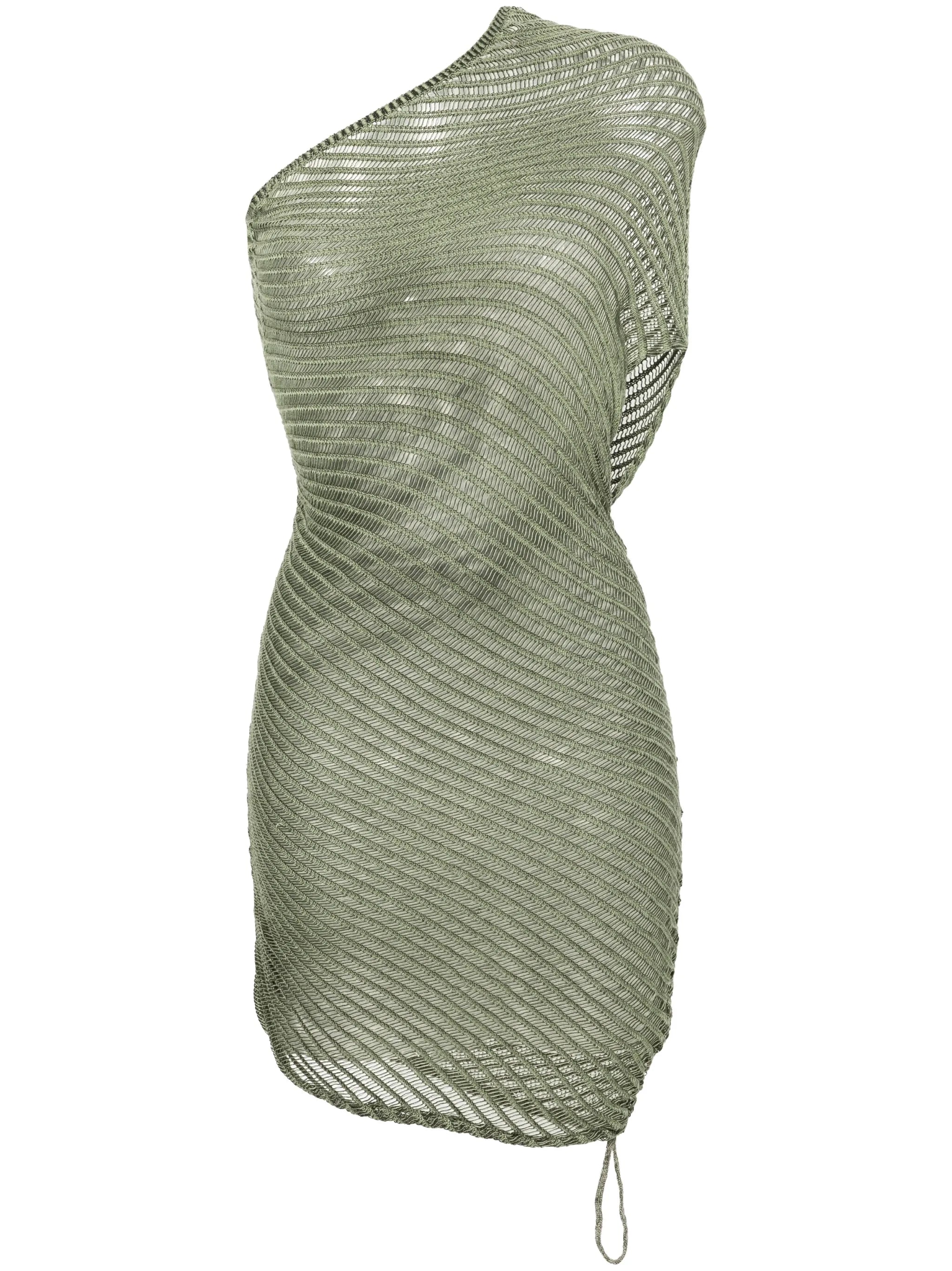 Illusive crochet-knit midi dress