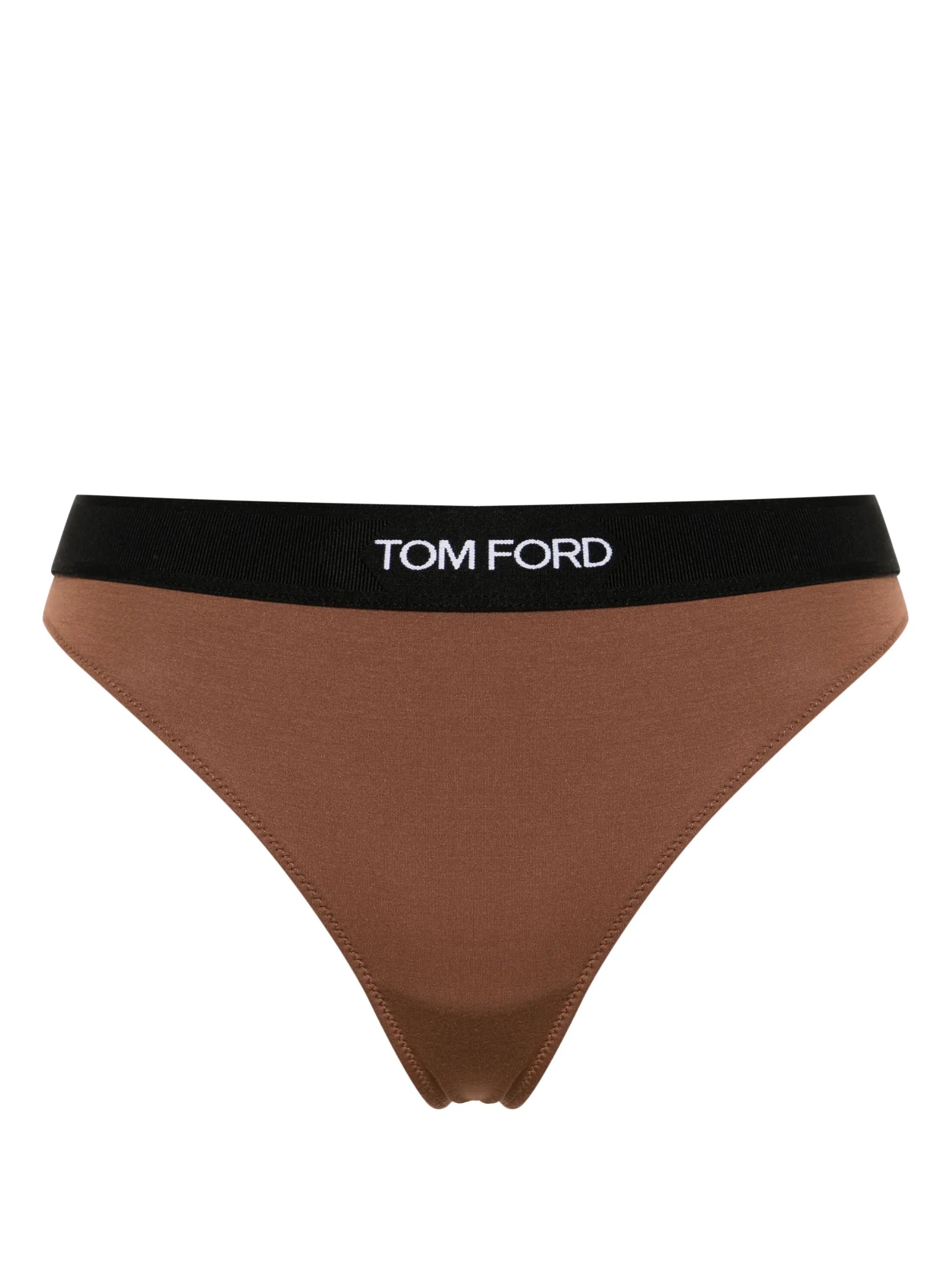 logo-waistband modal thong