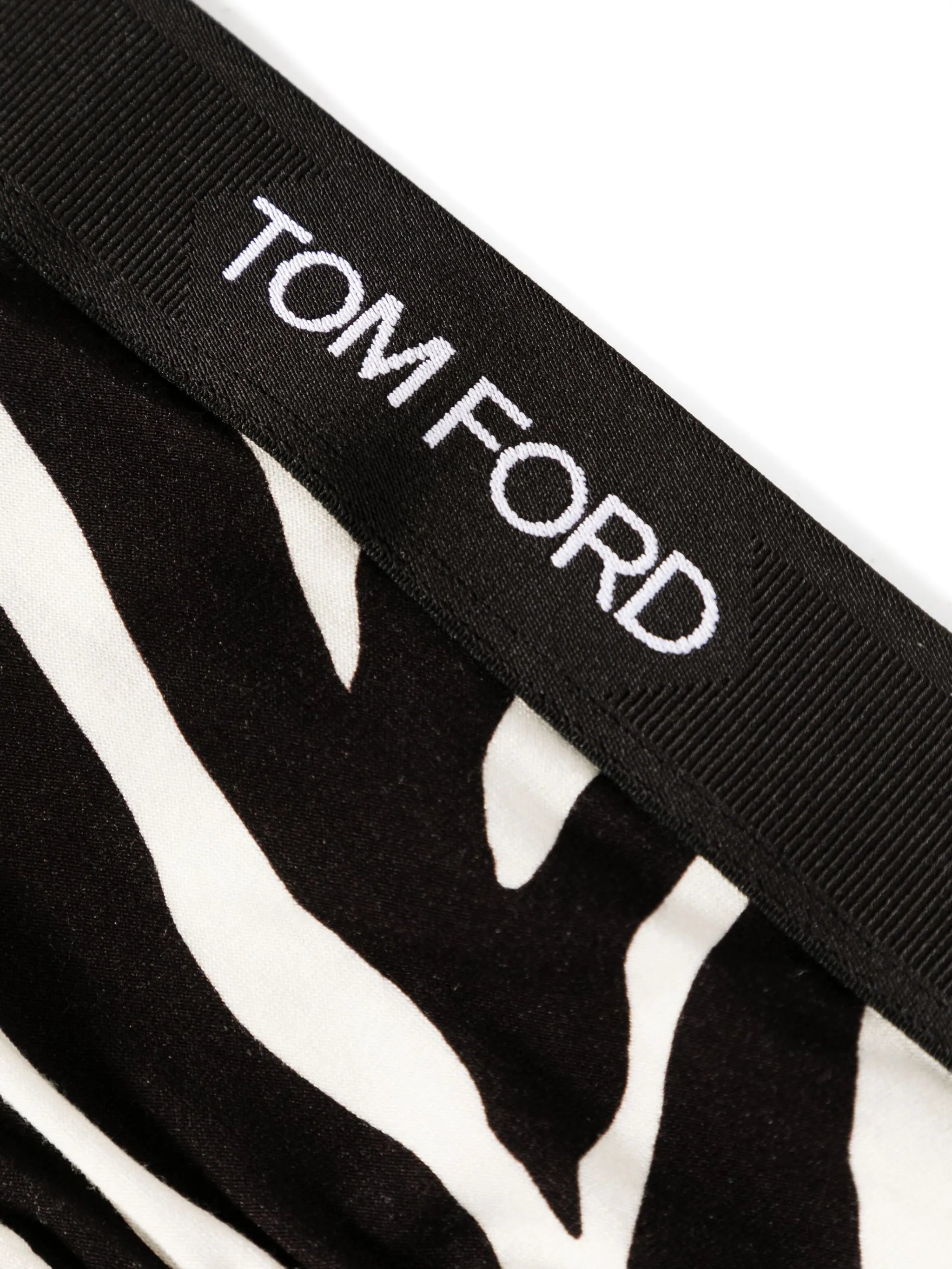 Optical zebra-print thong