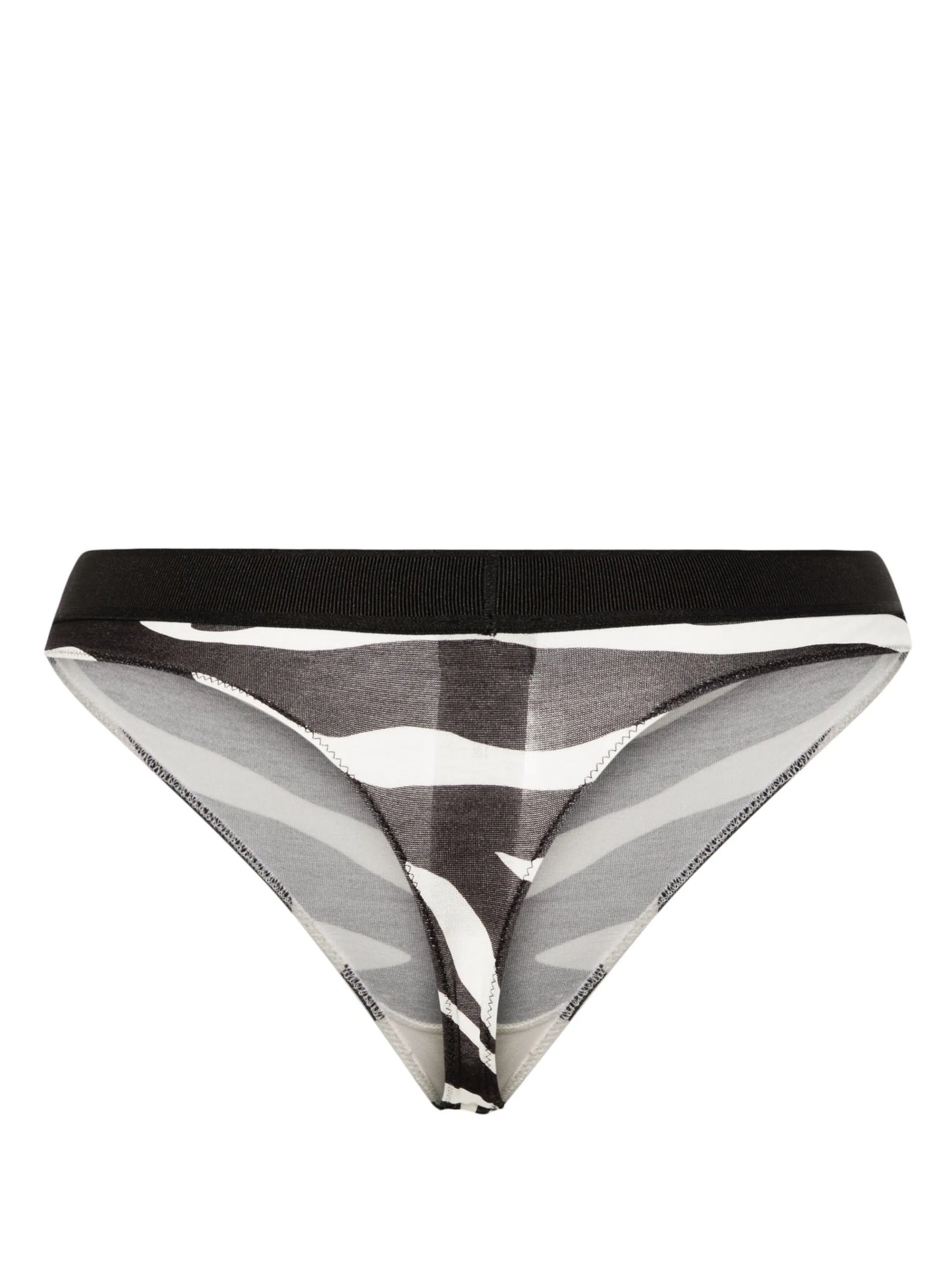 Optical zebra-print thong