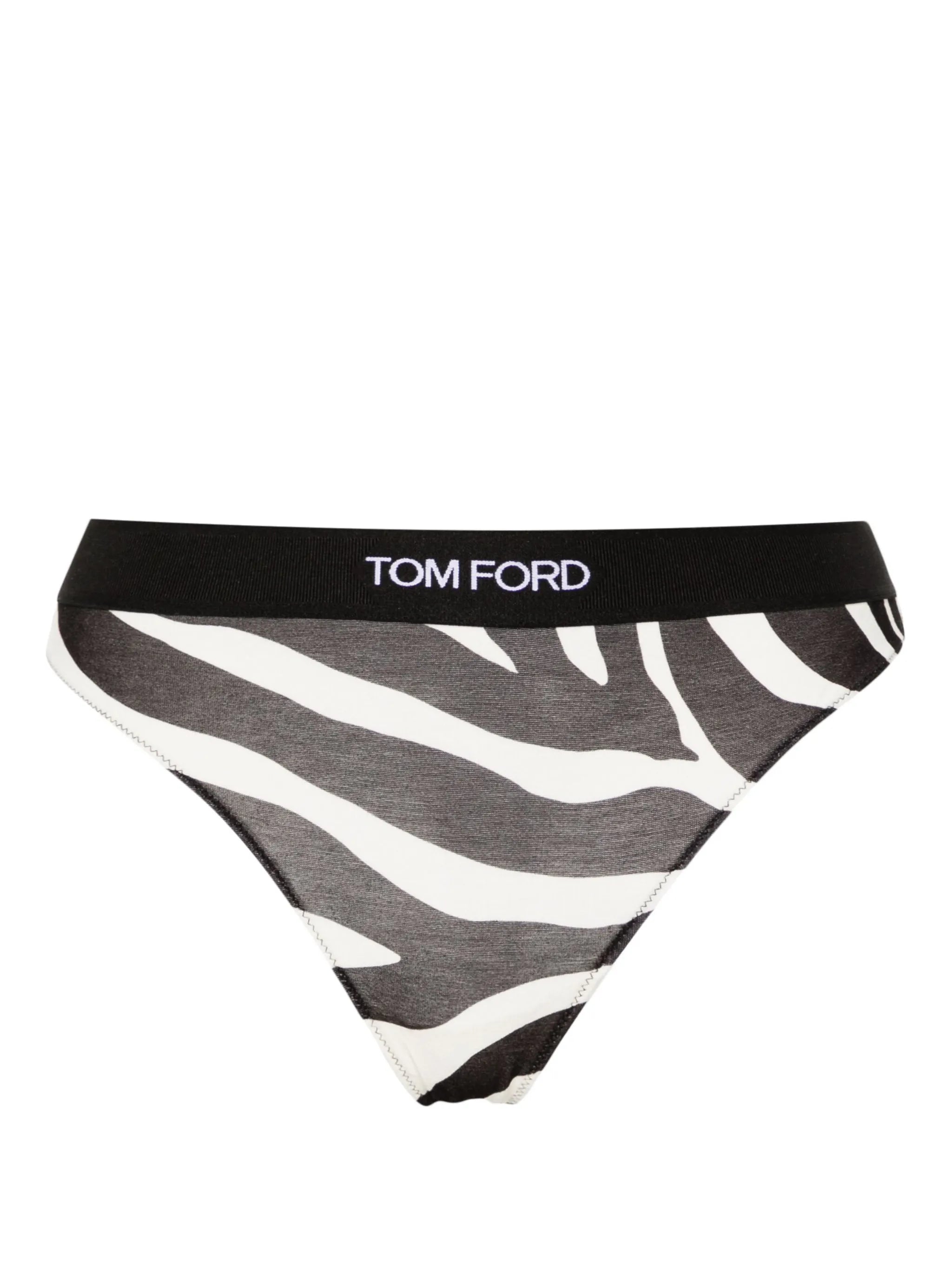 Optical zebra-print thong