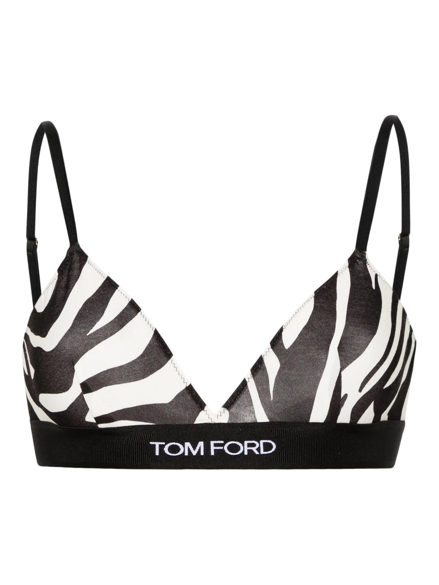 Optical zebra-print bra