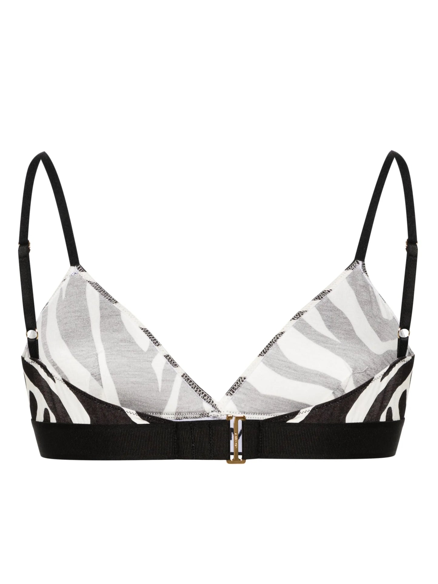 Optical zebra-print bra