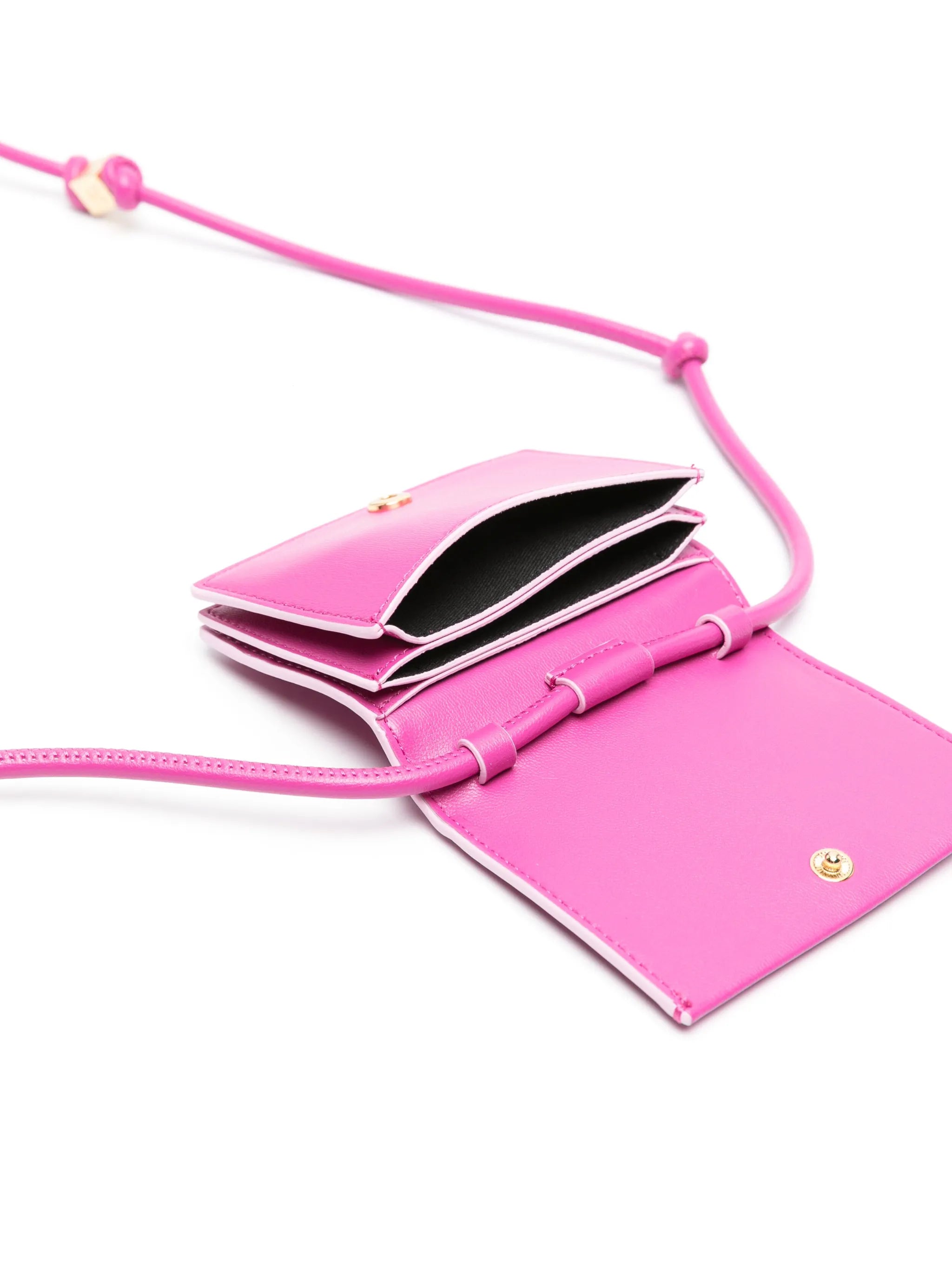 Bou logo-plaque crossbody wallet