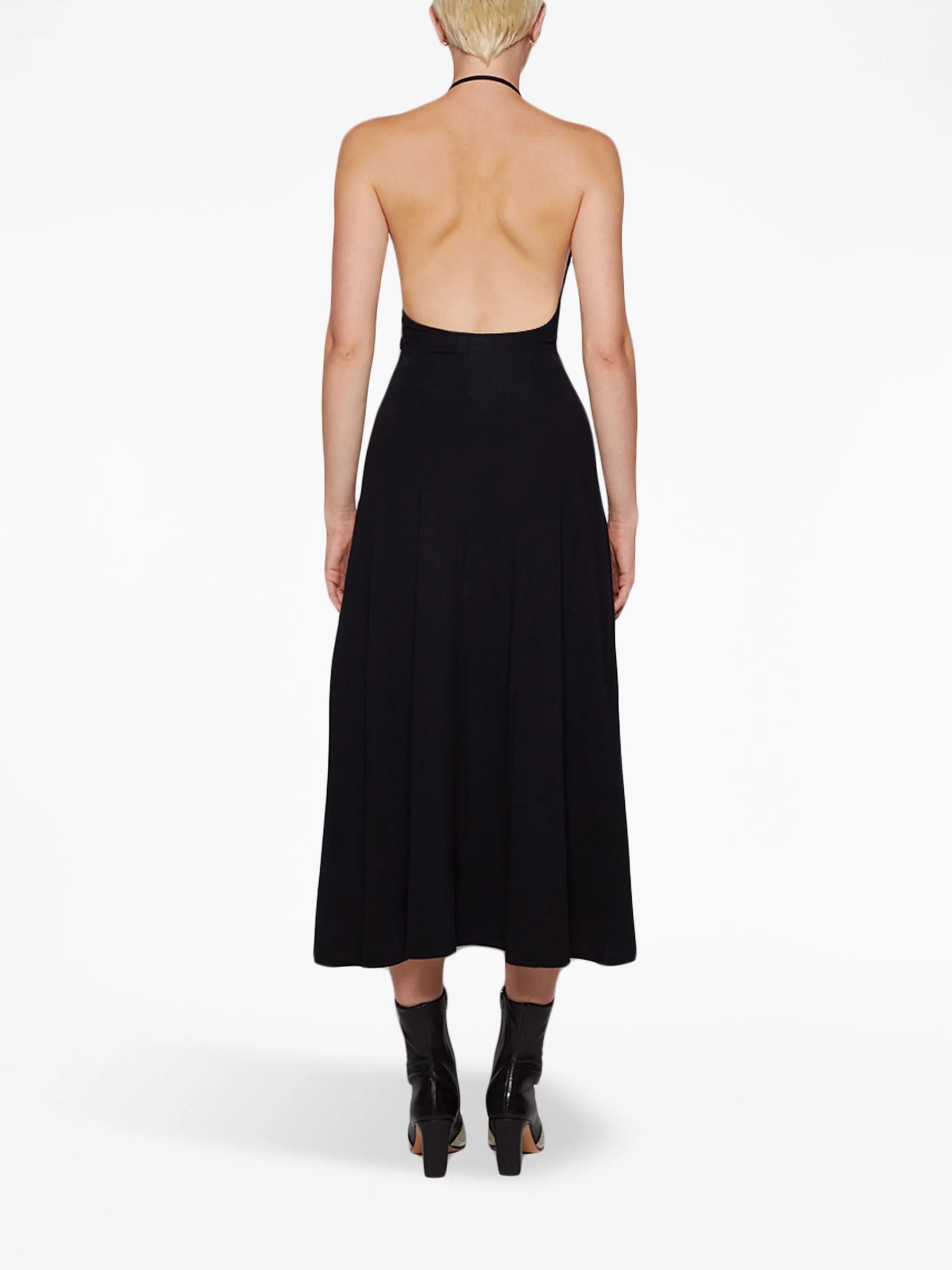 The Raysha halterneck midi dress