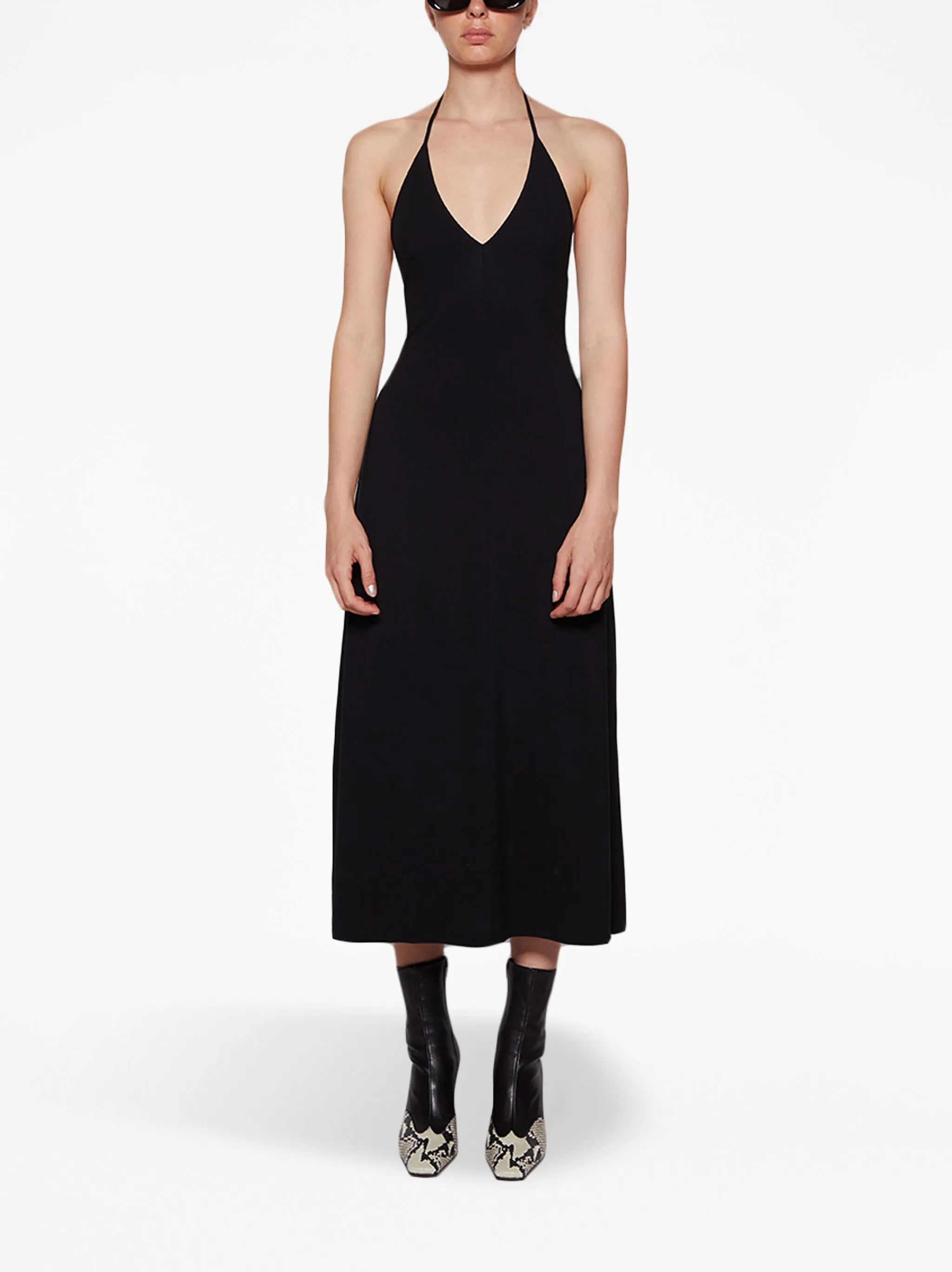 The Raysha halterneck midi dress