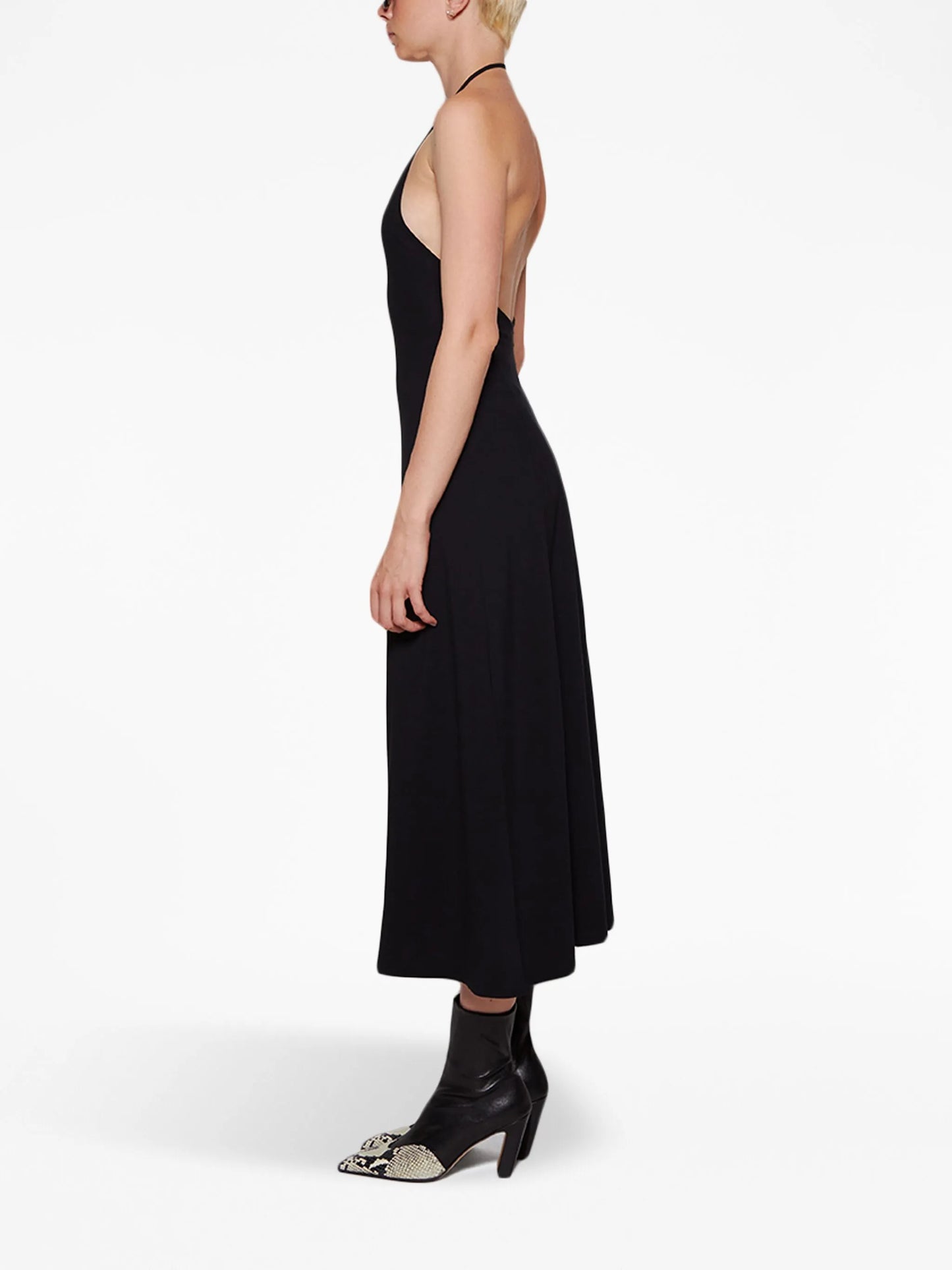 The Raysha halterneck midi dress