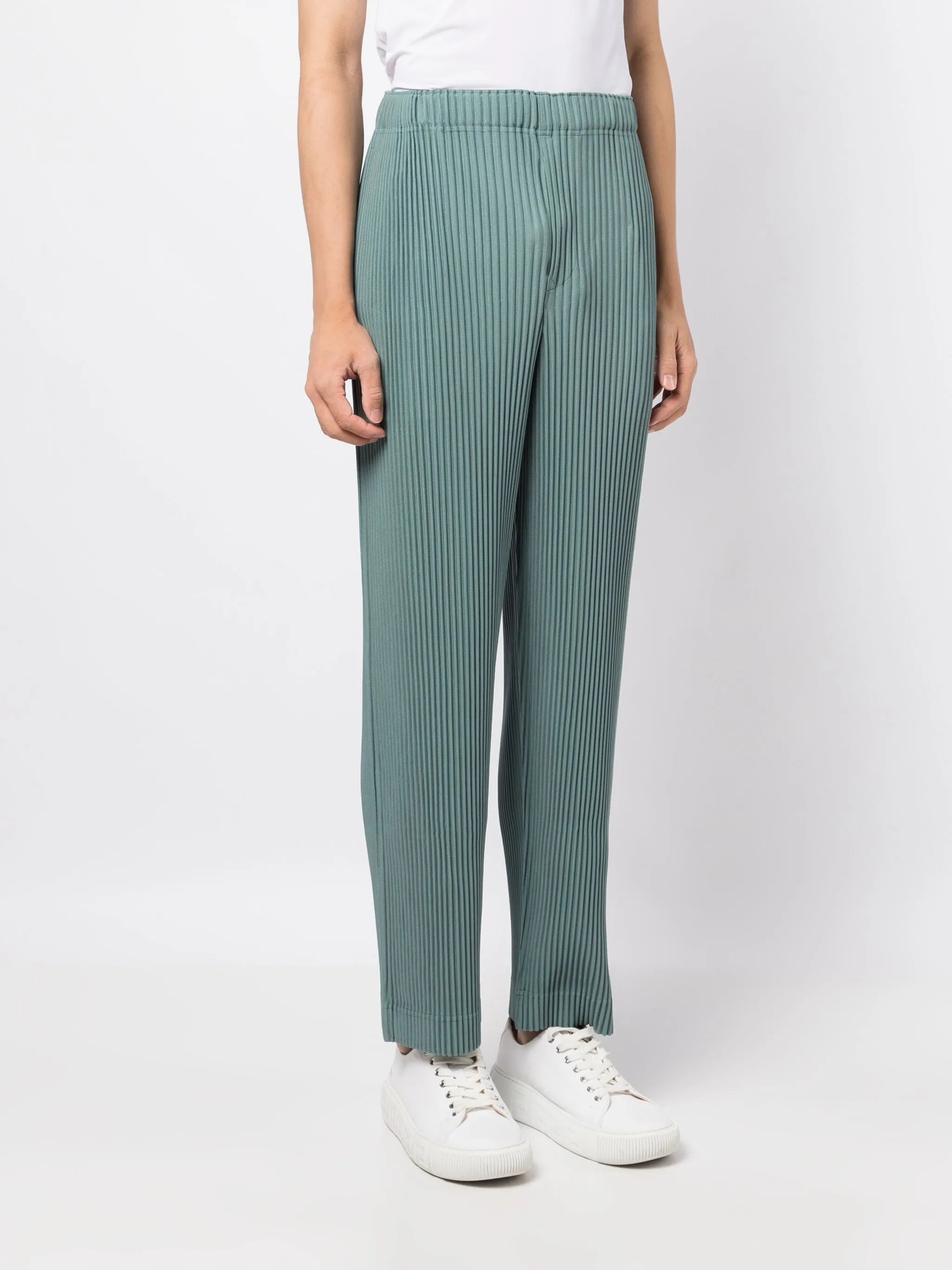 Mc August pleated cropped trousers