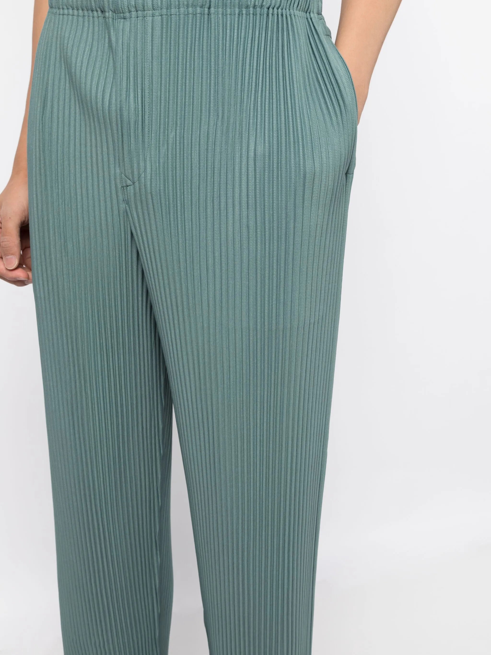 Mc August pleated cropped trousers