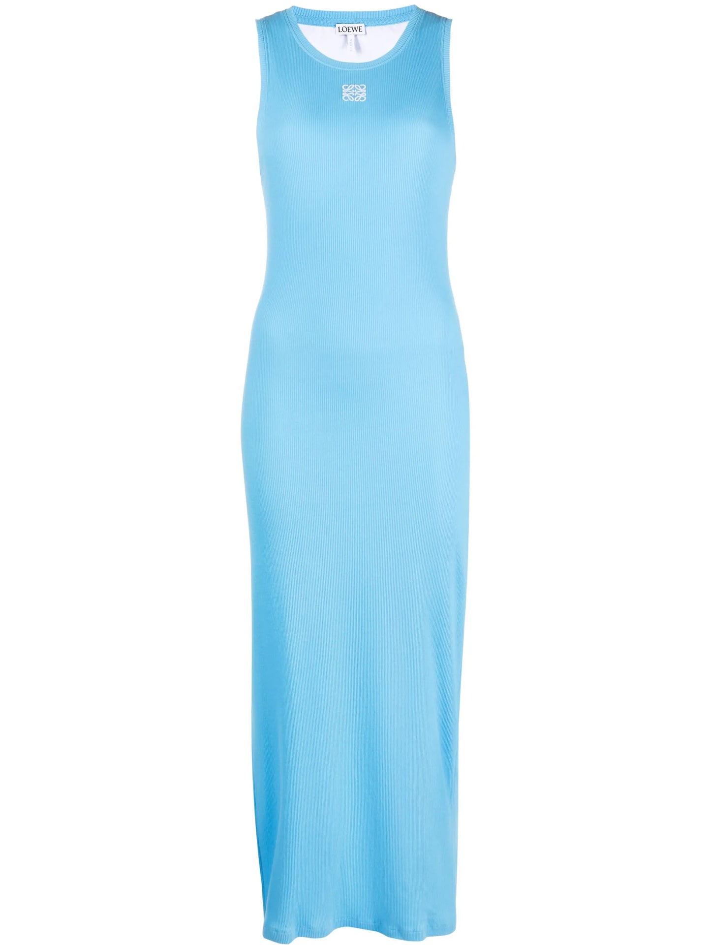 Anagram-embroidered maxi dress