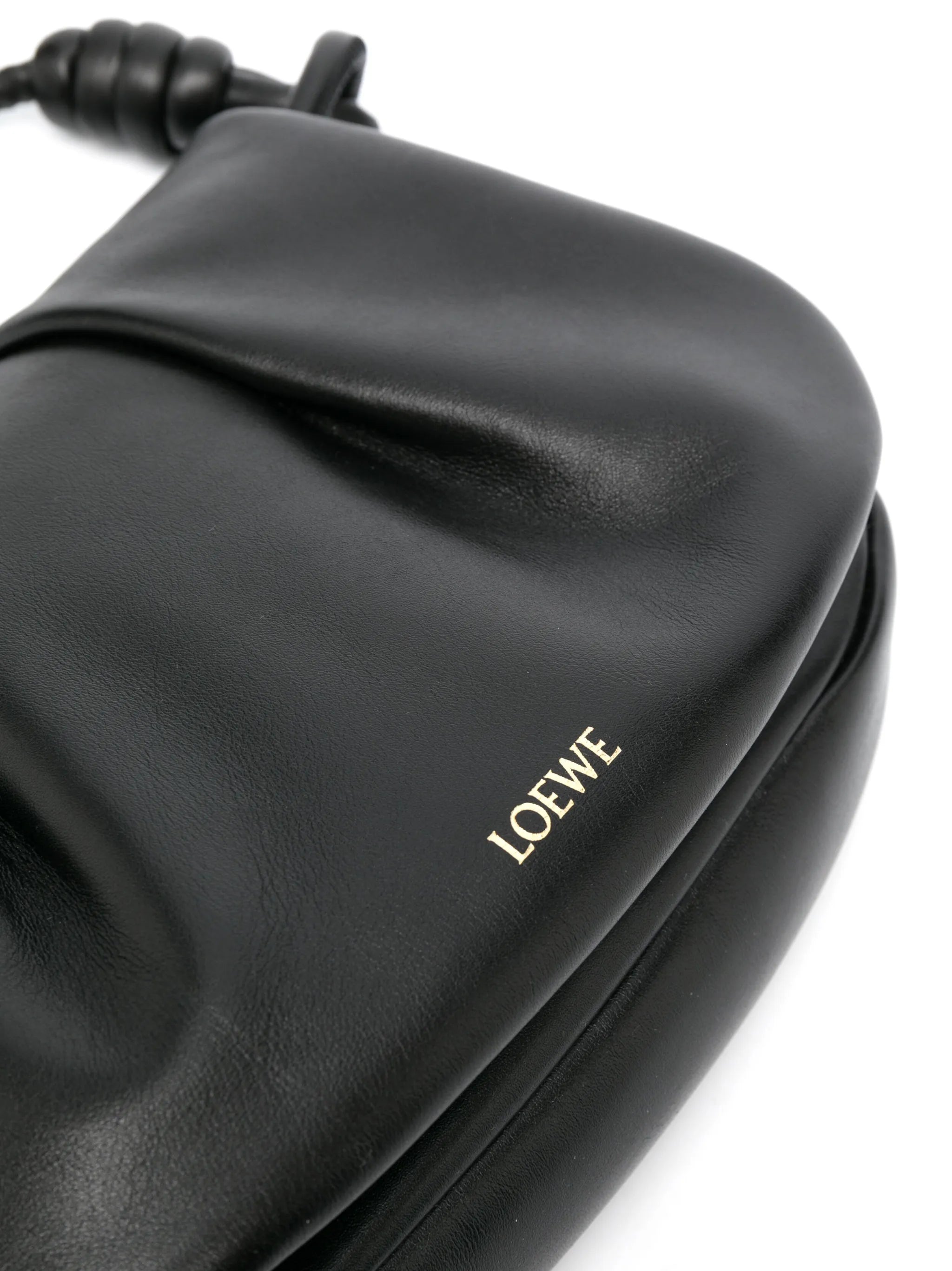 Paseo pleated leather shoulder bag