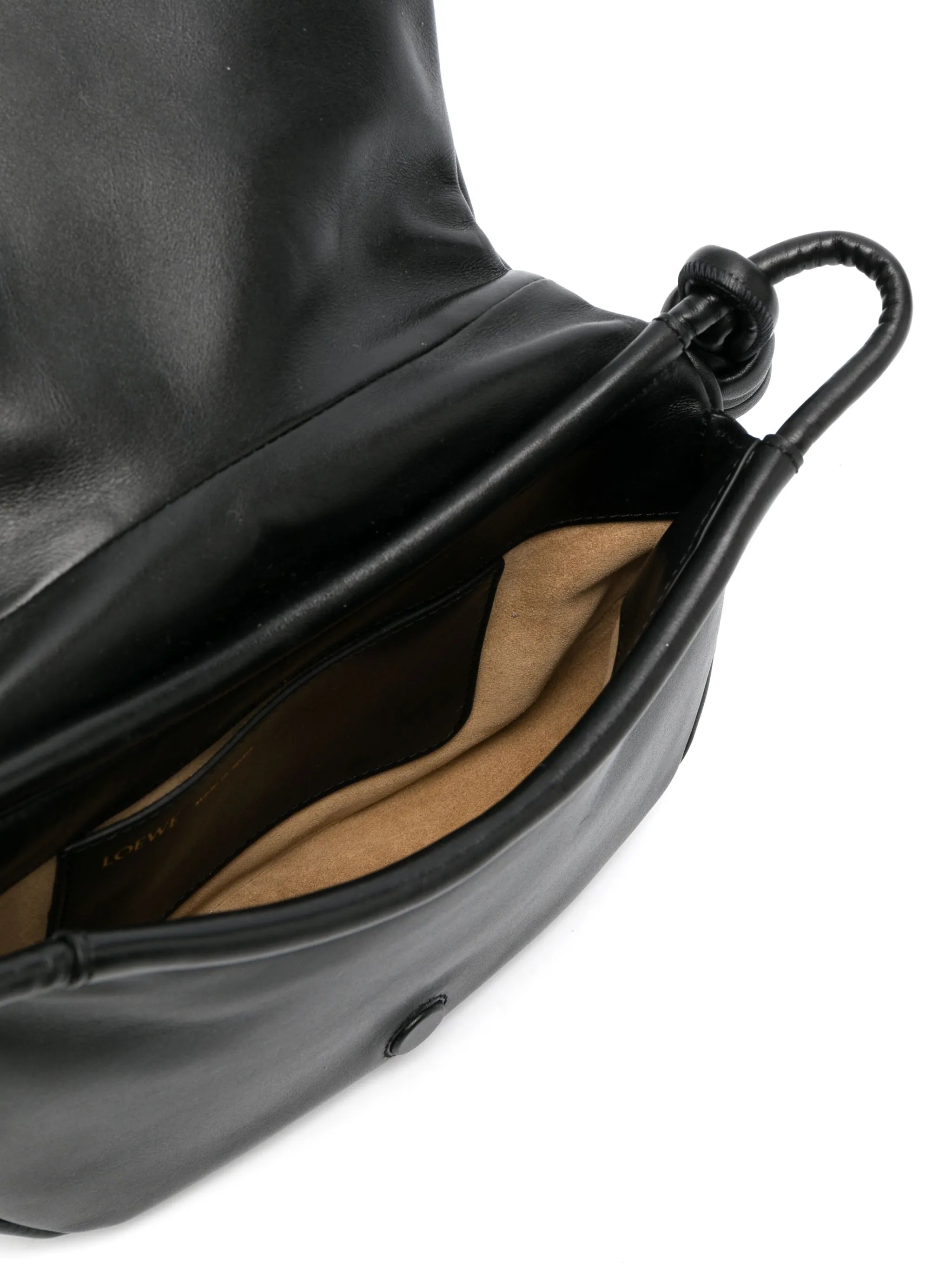 Paseo pleated leather shoulder bag