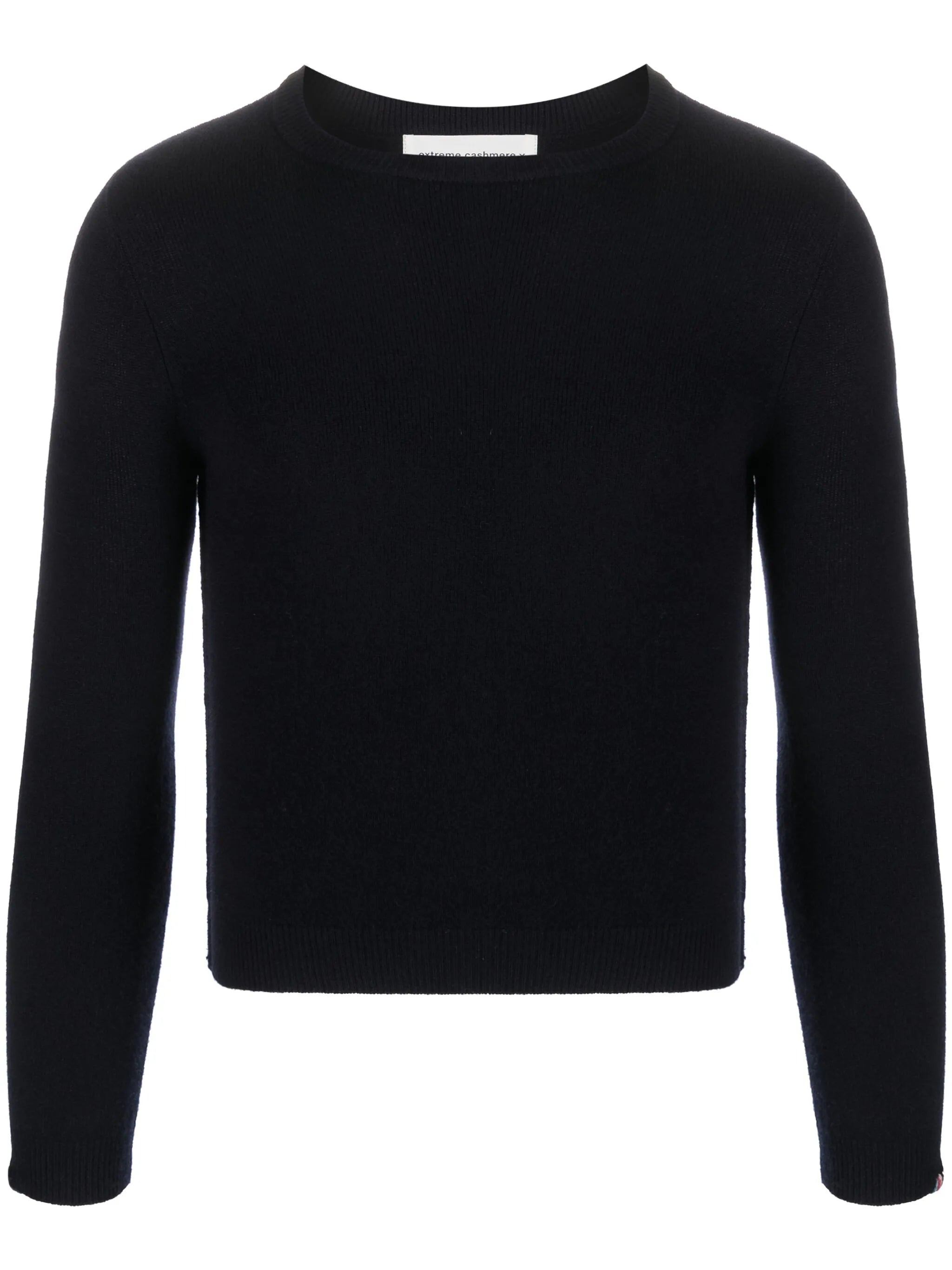fine-knit cropped jumper