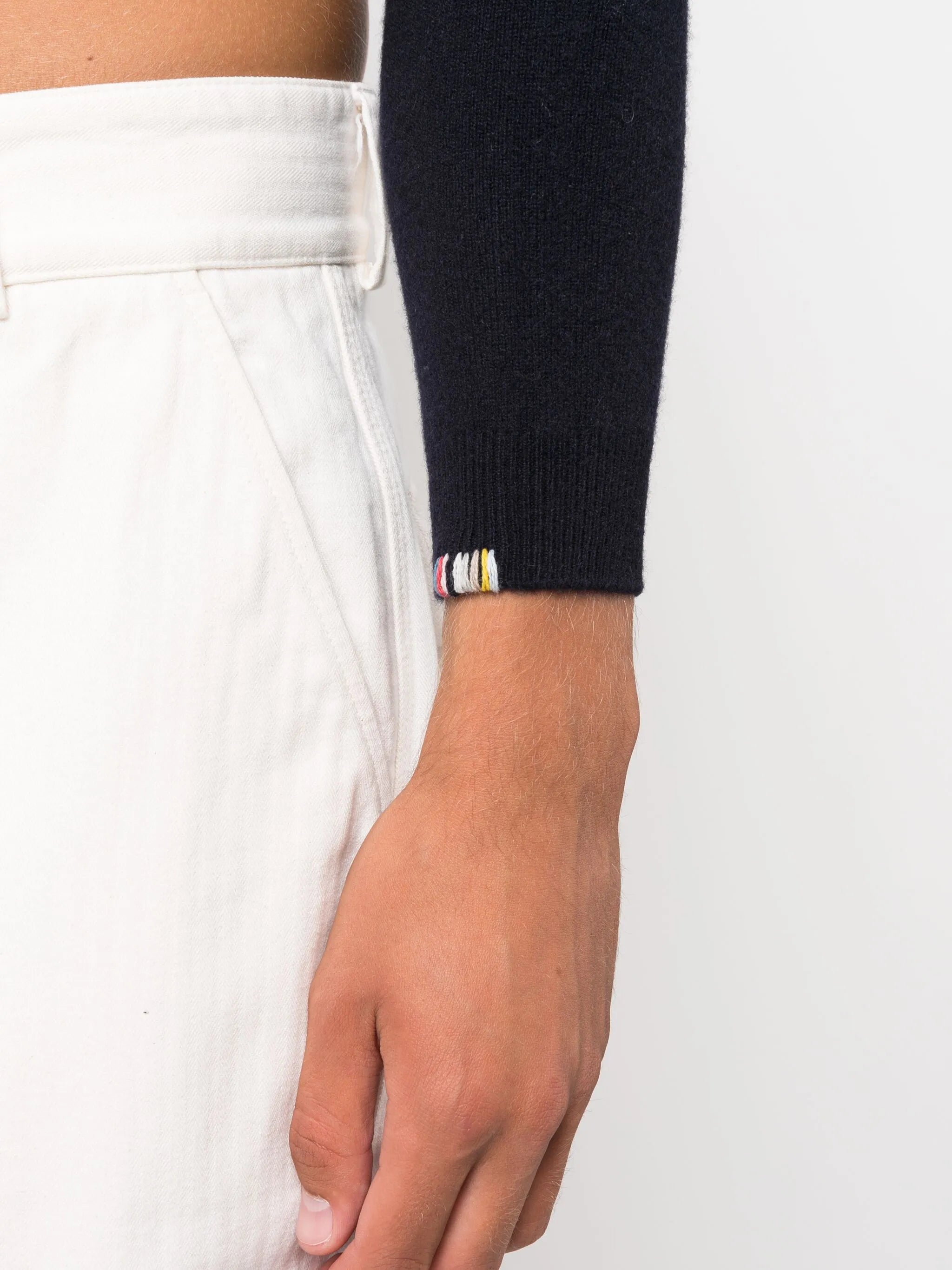 fine-knit cropped jumper