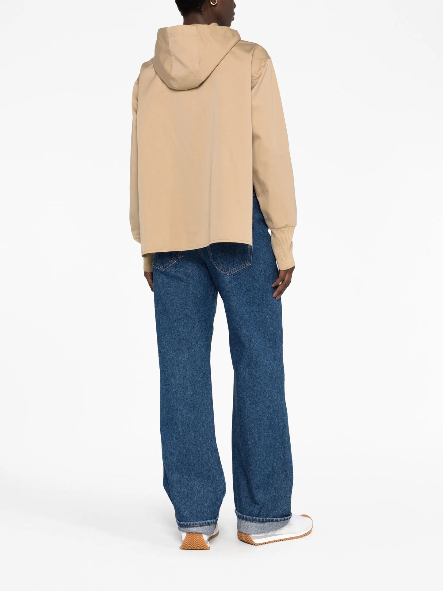 logo-patch hooded jacket