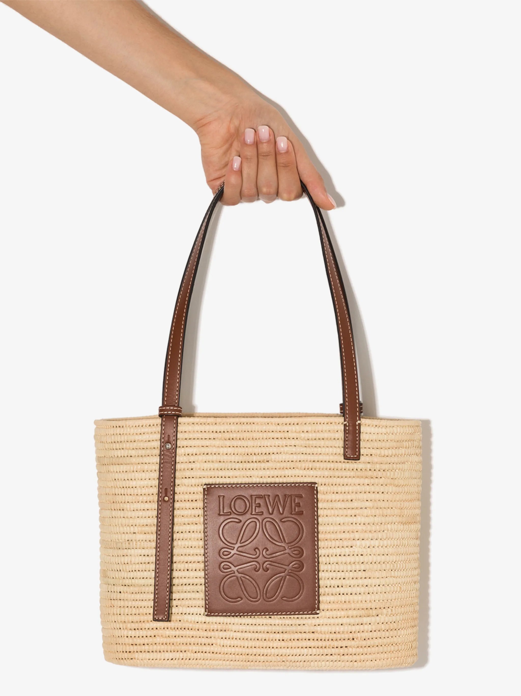 raffia basket tote bag