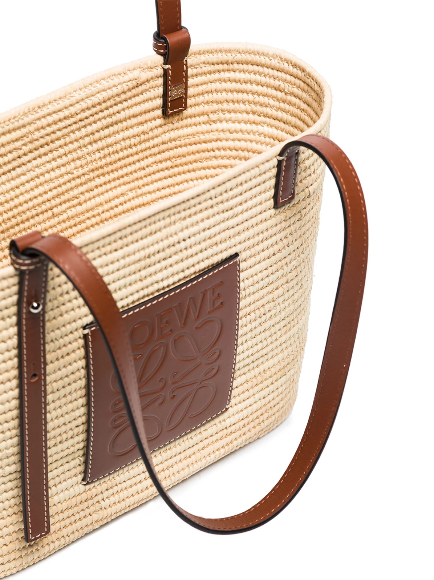 raffia basket tote bag