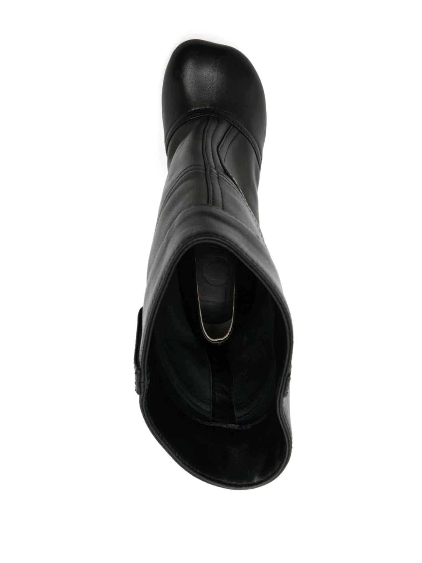 Toy petal-toe leather ankle boots