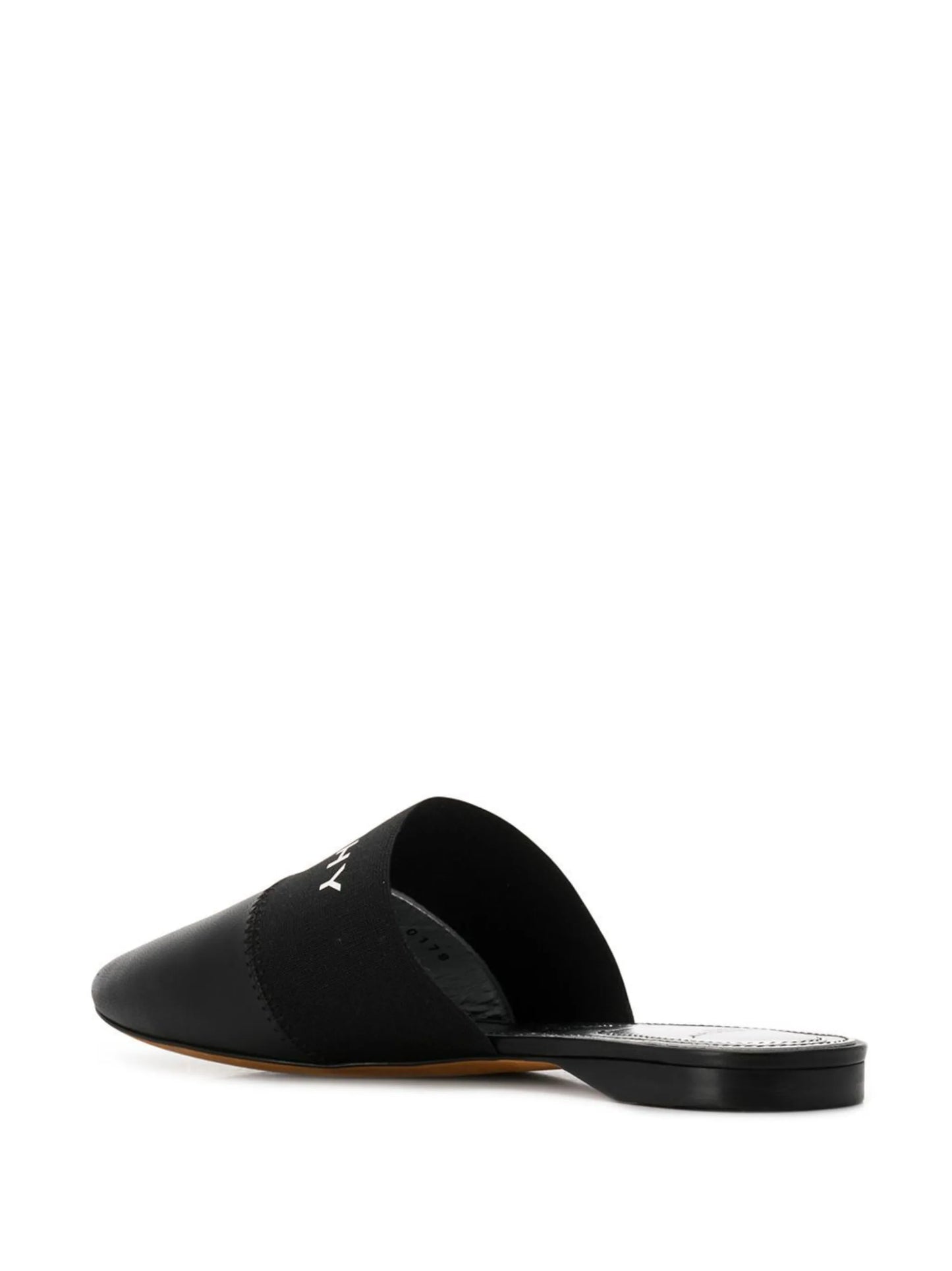 Bedford logo-band leather mules