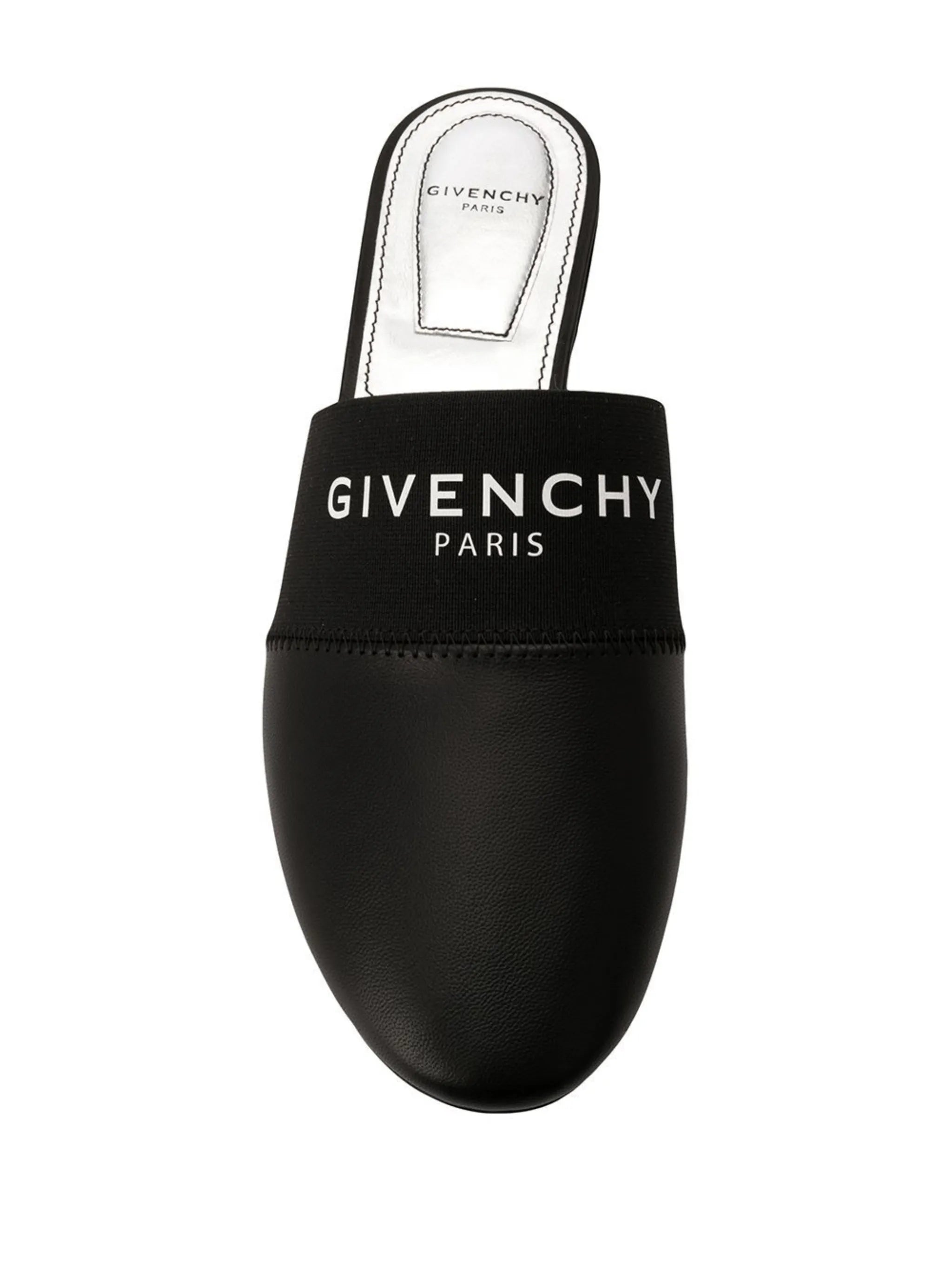 Bedford logo-band leather mules