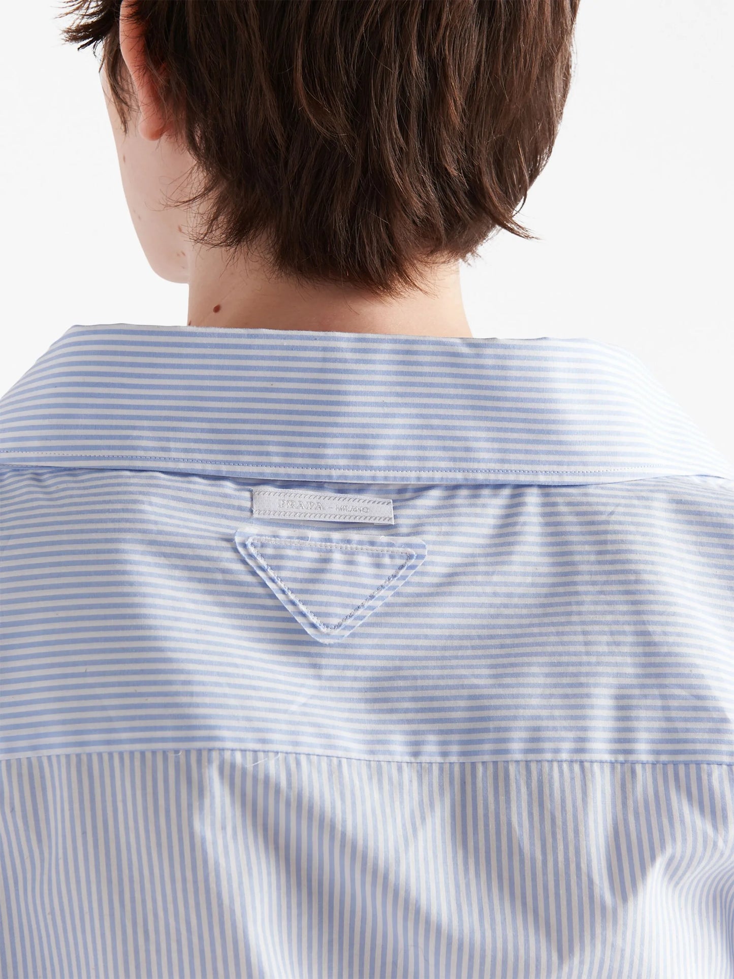 tie-detail poplin shirt